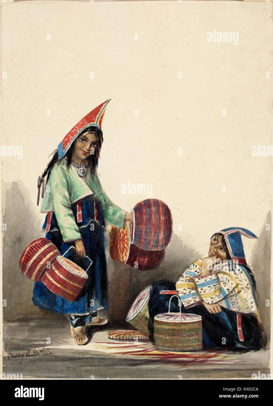 Mi'Kmaq Women Selling Baskets, Halifax, Nova Scotia Stock Photo Alamy