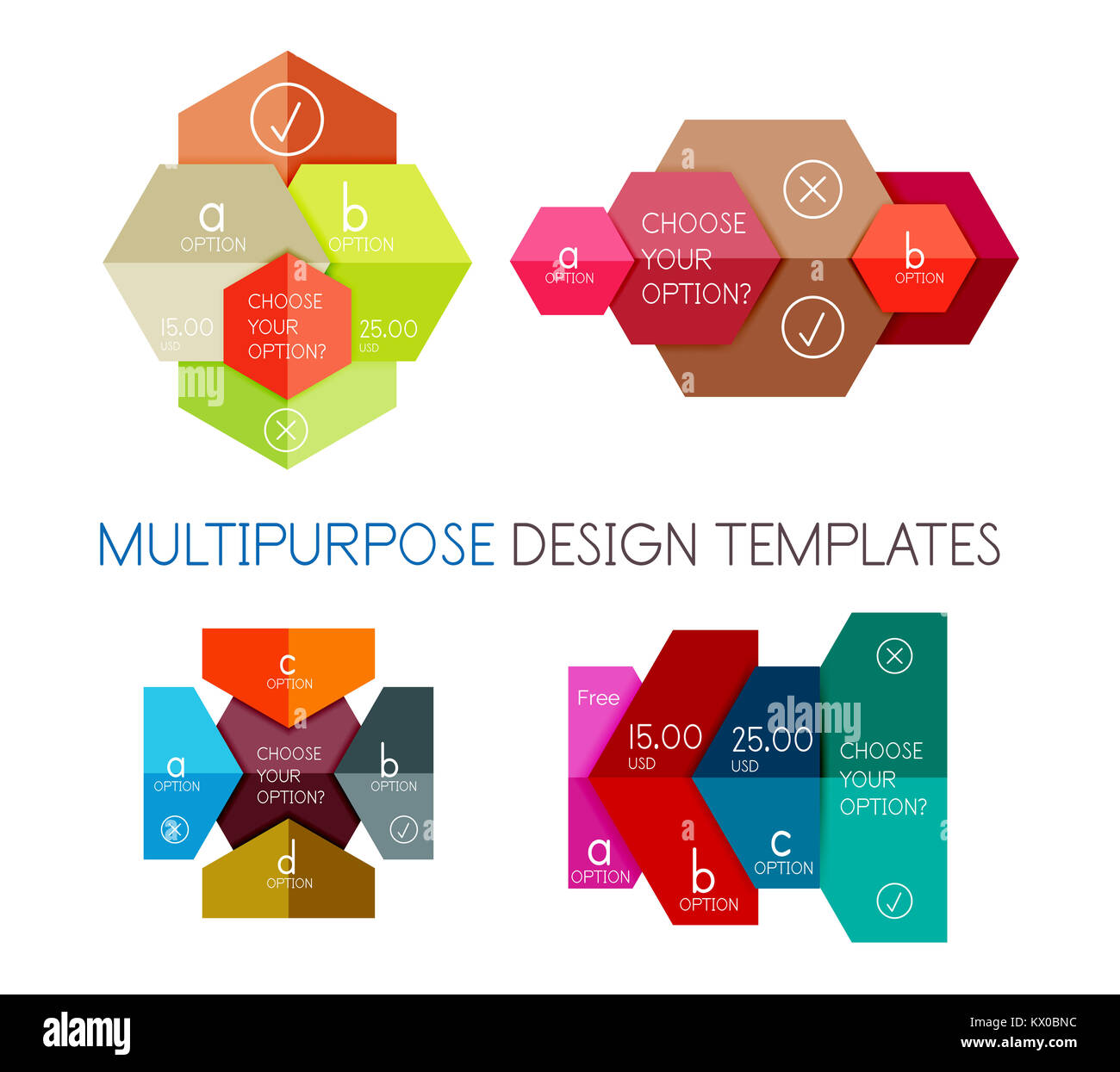 Paper infographic banners and stickers. For banners, business