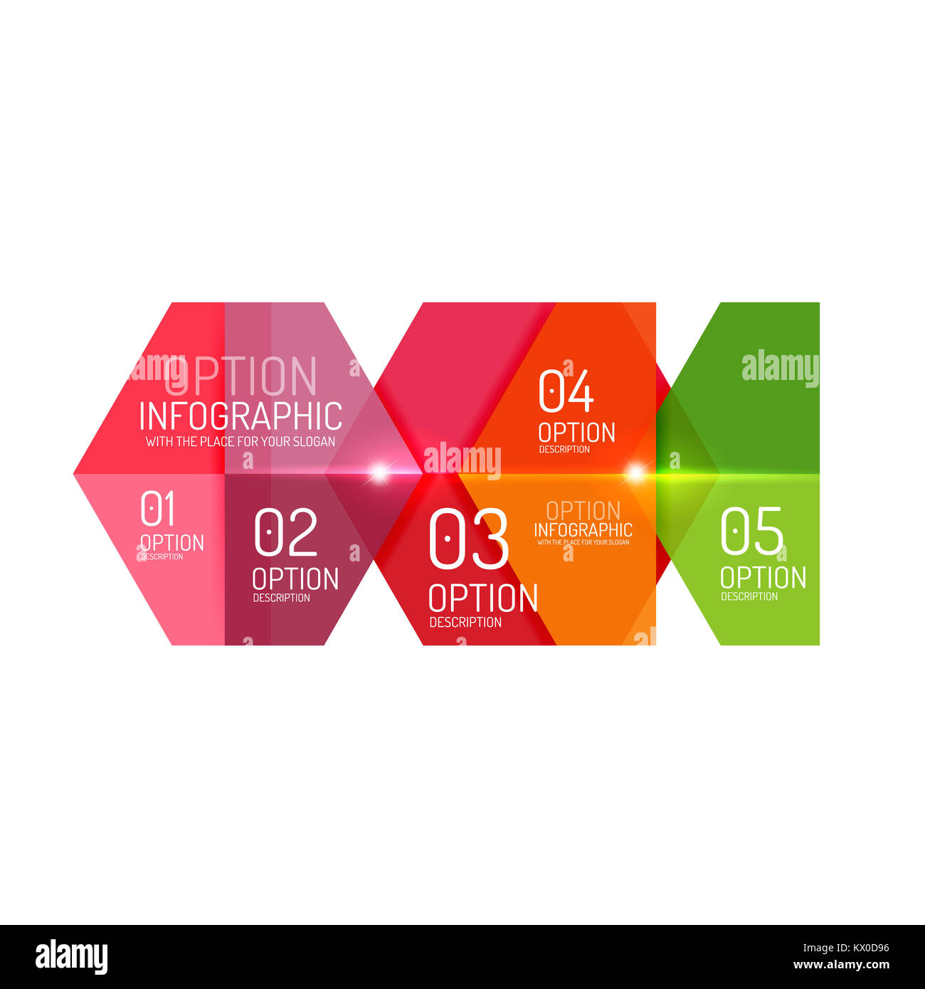 Paper business option button infographic templates, illustration Stock ...