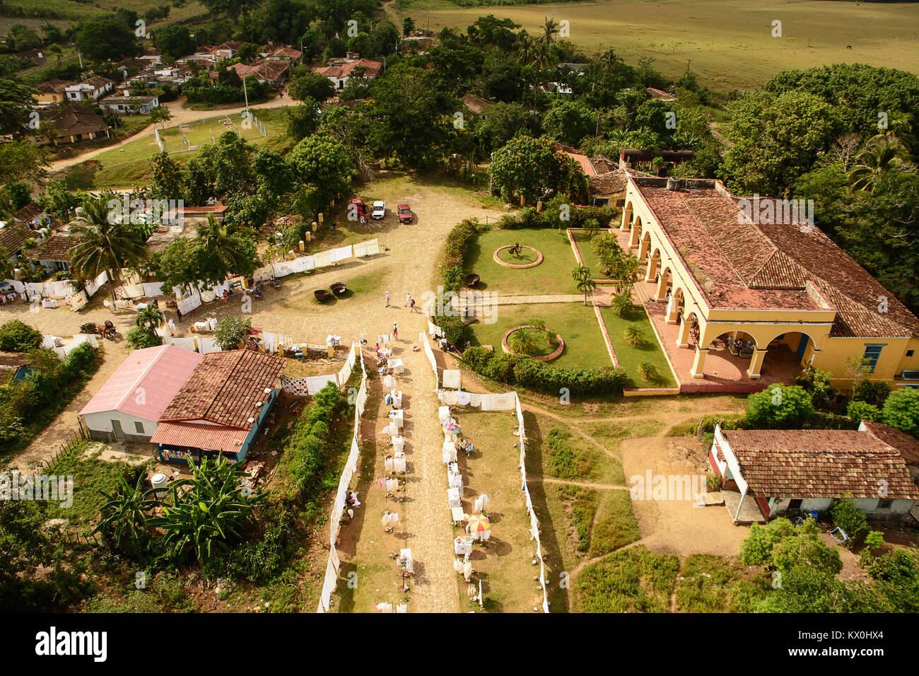 Ancient sugar factory in Valle de Ingenios near Trinidad Stock Photo