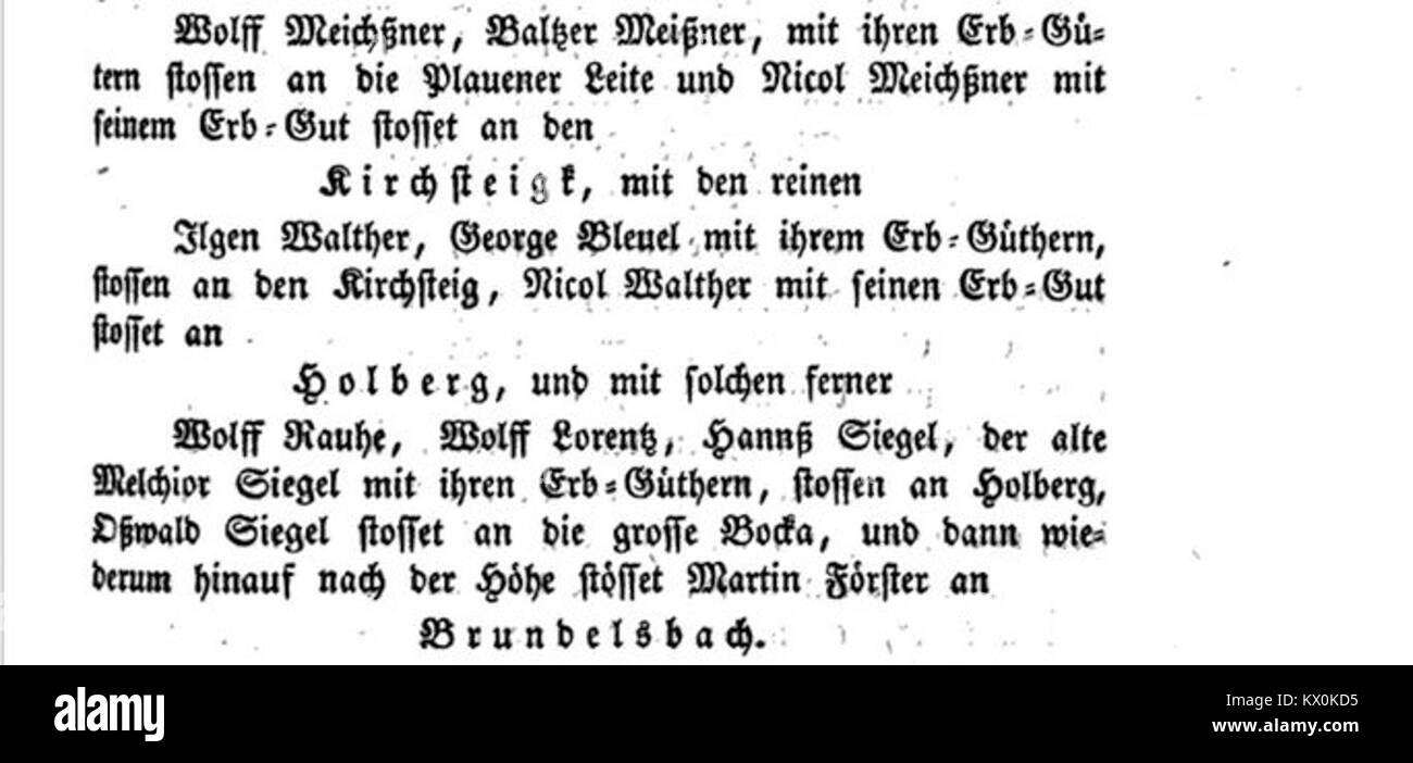Melchior Siegel in der Forst- und Holz-Ordnung des Kurfürsten August von Sachsen 1560 Stock Photo