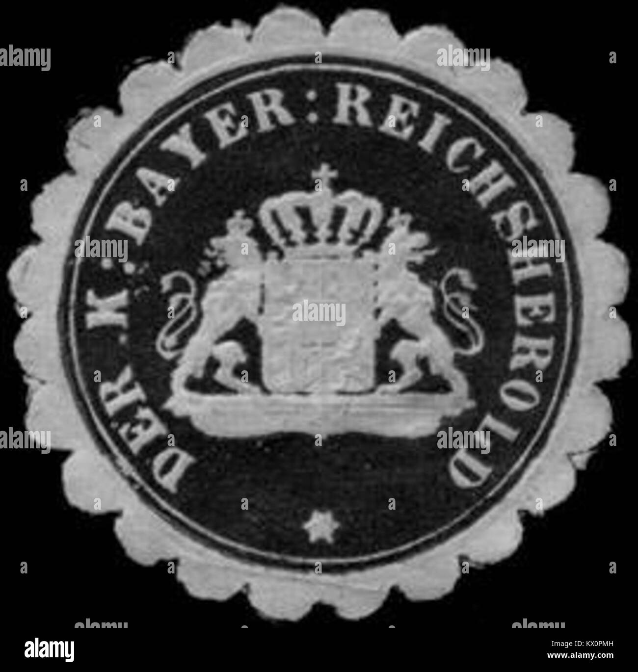 Siegelmarke Der Königlich Bayerische Reichsherold W0255920 Stock Photo