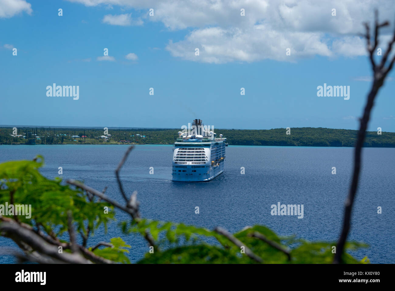 Voyager of the Seas in Santal Bay Lifou New Caledonia Stock Photo