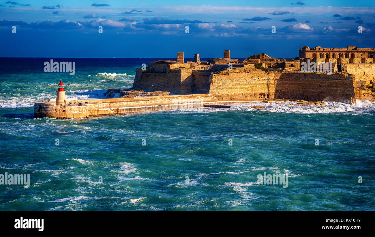 Malta: Fort Ricasoli Stock Photo