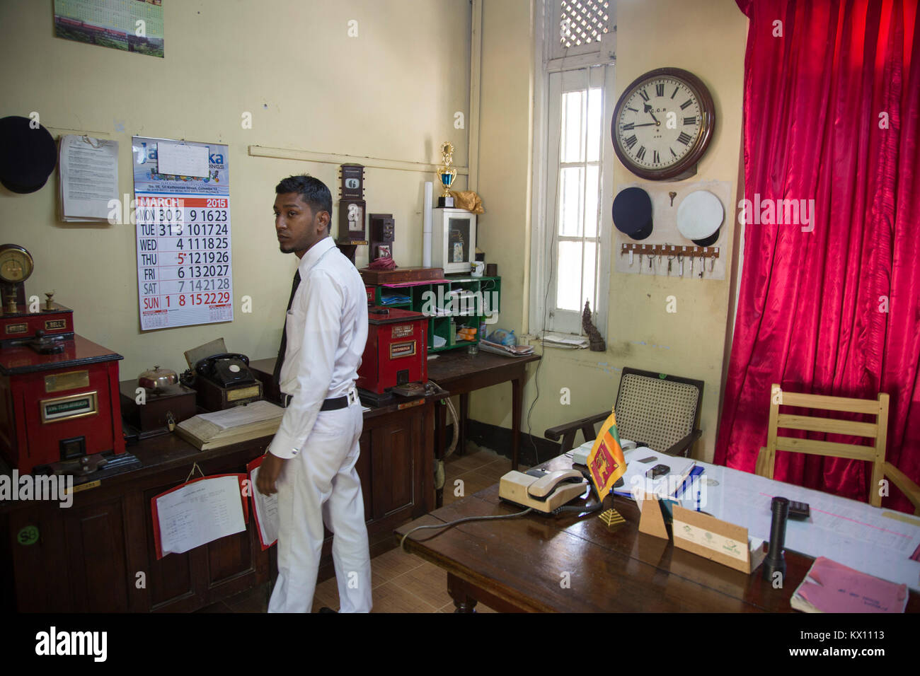 Station master office Interior of railway station, Ella, Badulla