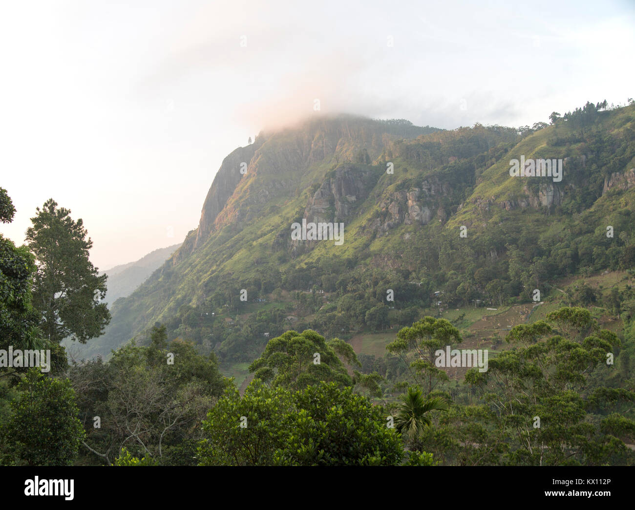 Ella Rock mountain, Ella, Badulla District, Uva Province, Sri Lanka, Asia Stock Photo