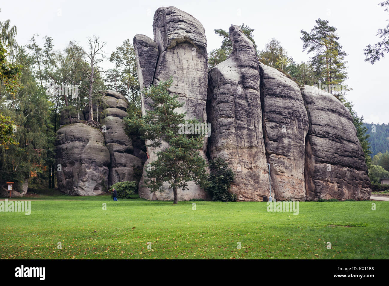 Rocks formation in National Nature Reserve Adrspach-Teplice Rocks near ...