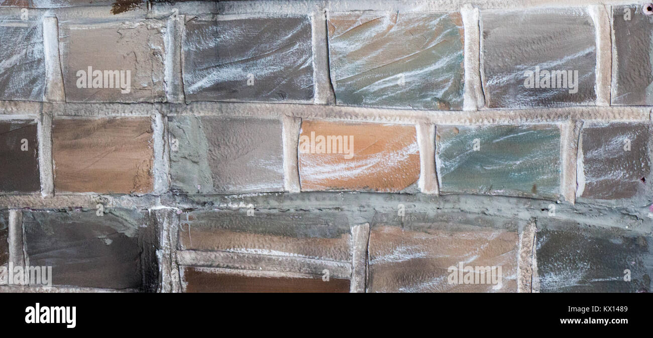 Old grunge brick wall as a background Stock Photo