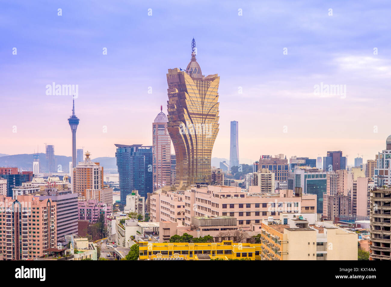 cityscape of macao, china Stock Photo