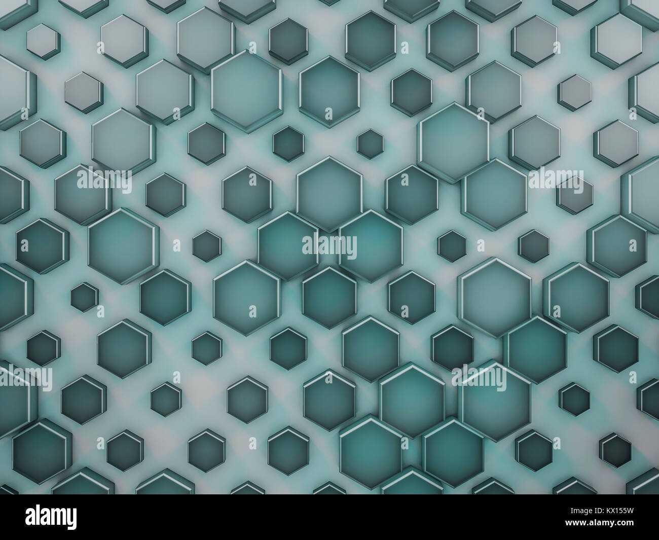 Hexagon abstract glass background. 3D rendering Stock Photo - Alamy