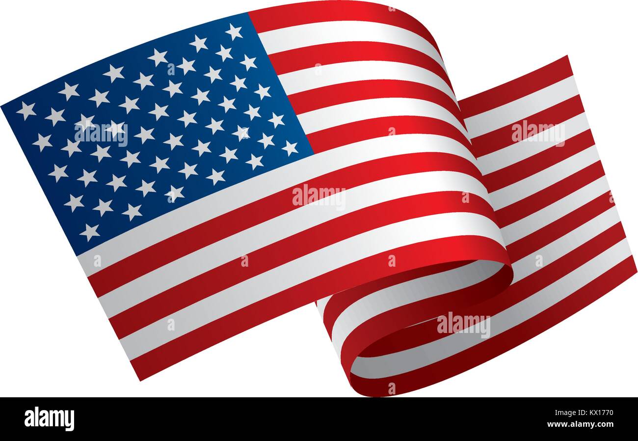 USA Flag isolated Stock Vector Image & Art - Alamy