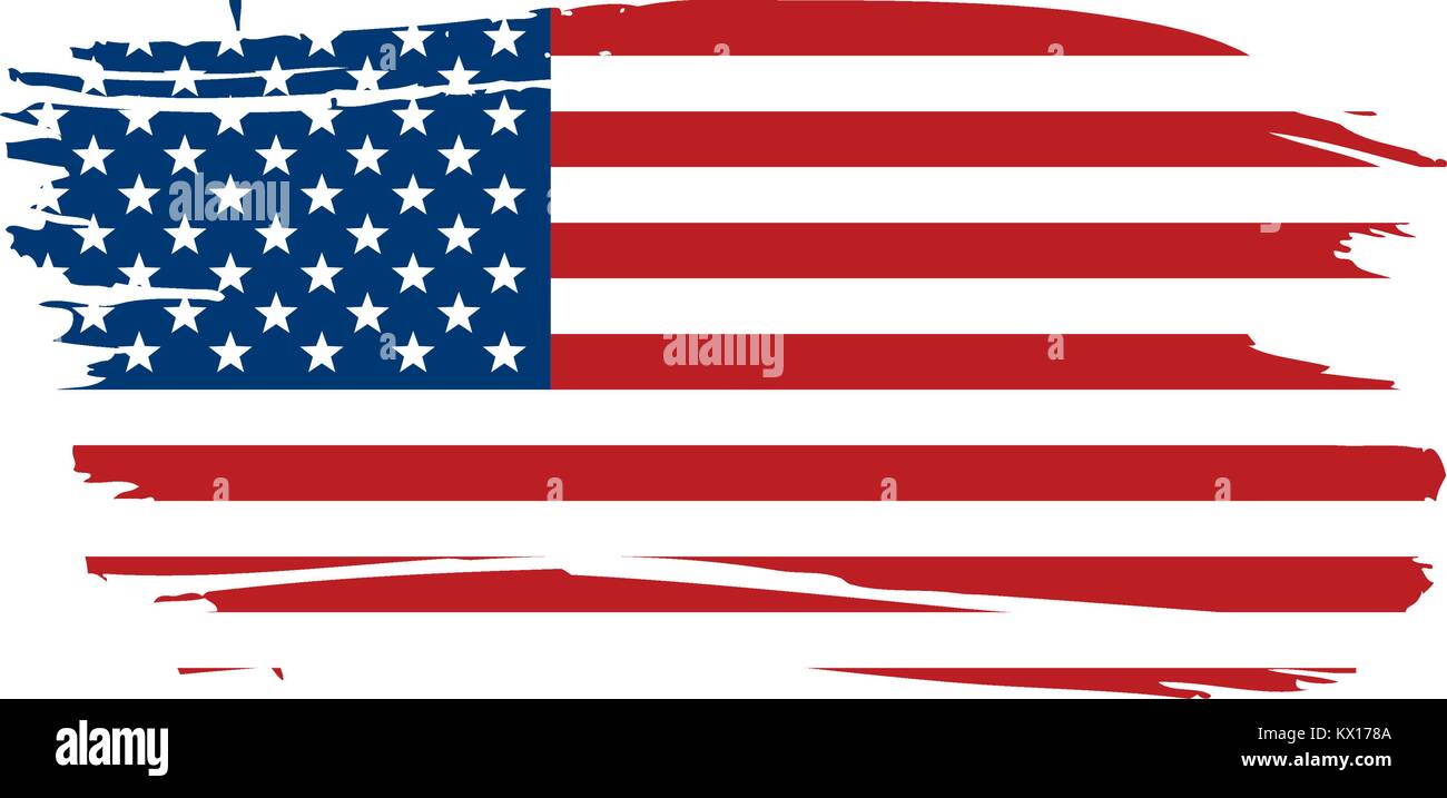 USA Flag isolated Stock Vector Image & Art - Alamy
