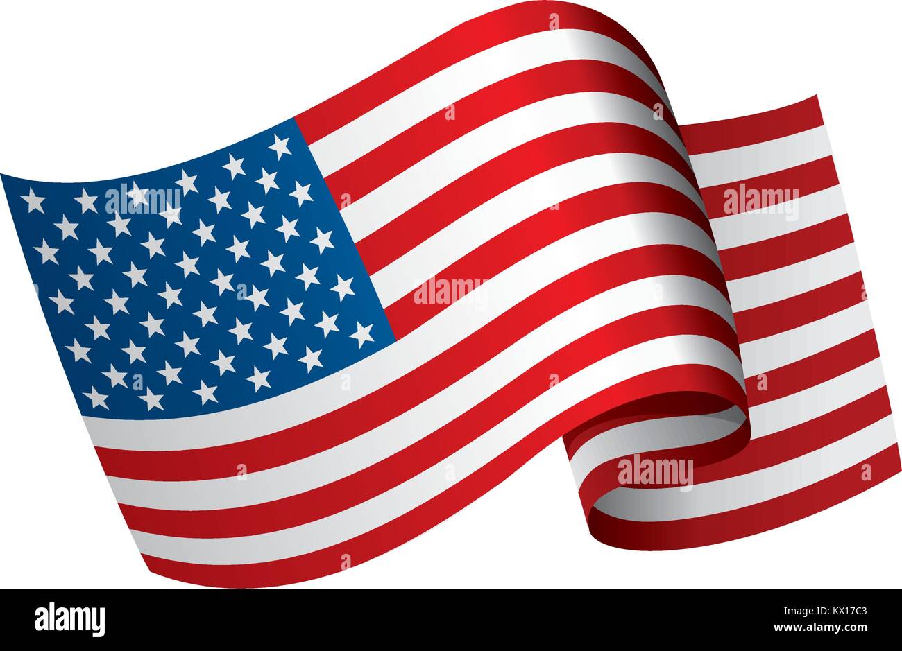 USA Flag isolated Stock Vector Image & Art - Alamy