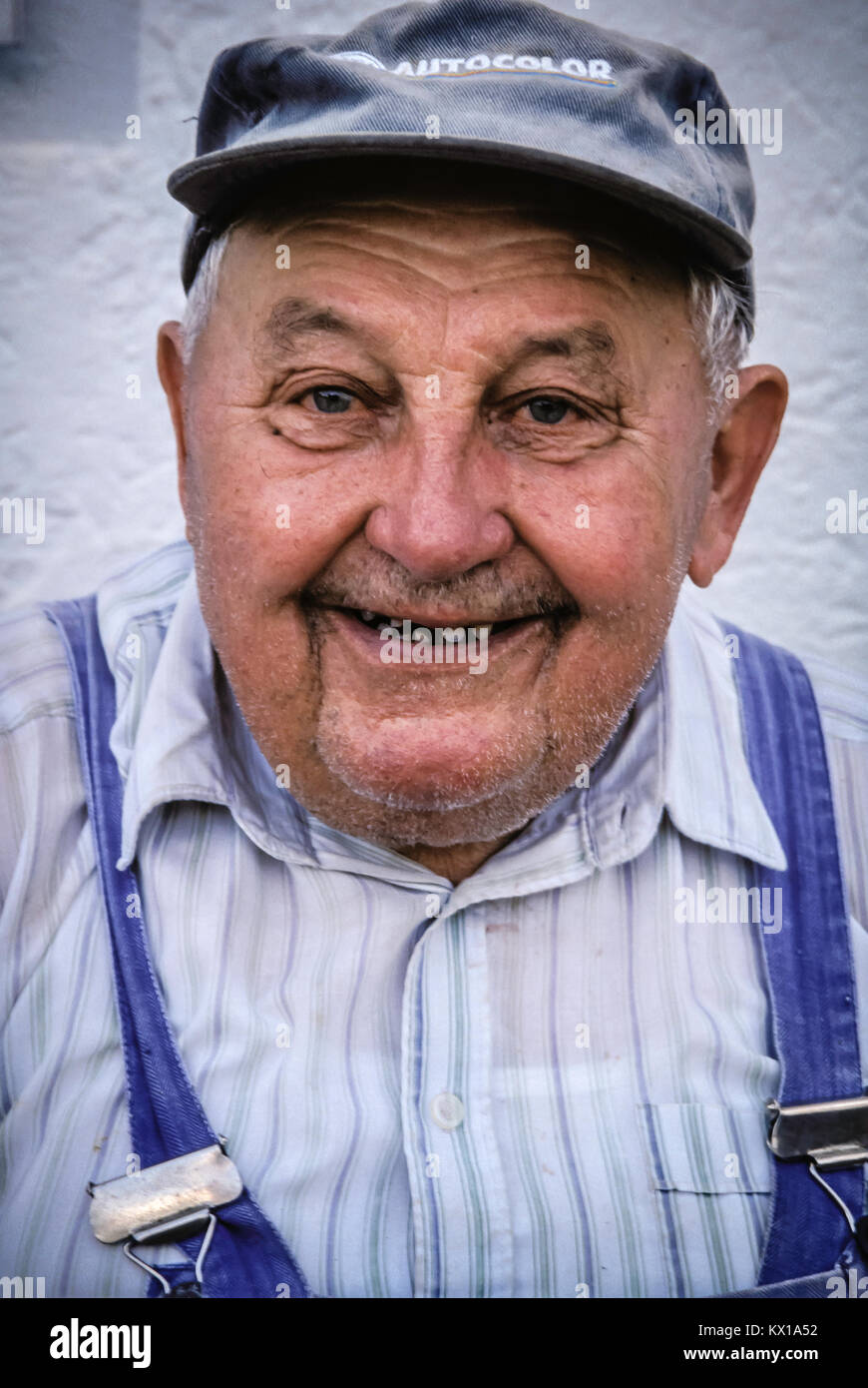 senior citizens on small German village Stock Photo Alamy