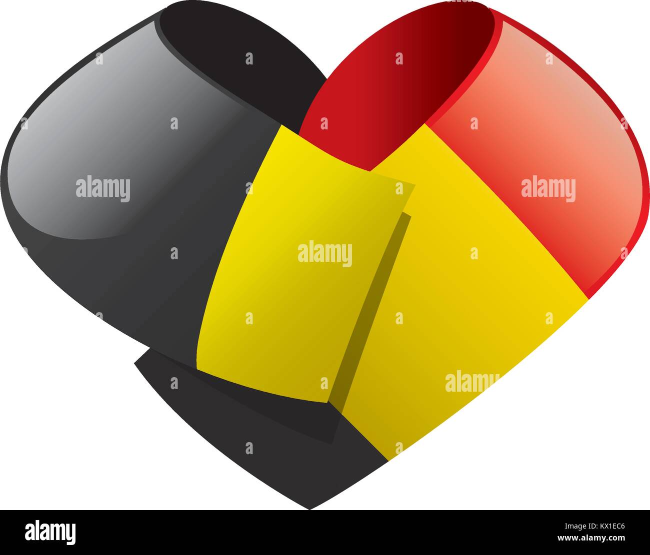 Flag of Belgium, Vector illustration Stock Vector Image & Art - Alamy