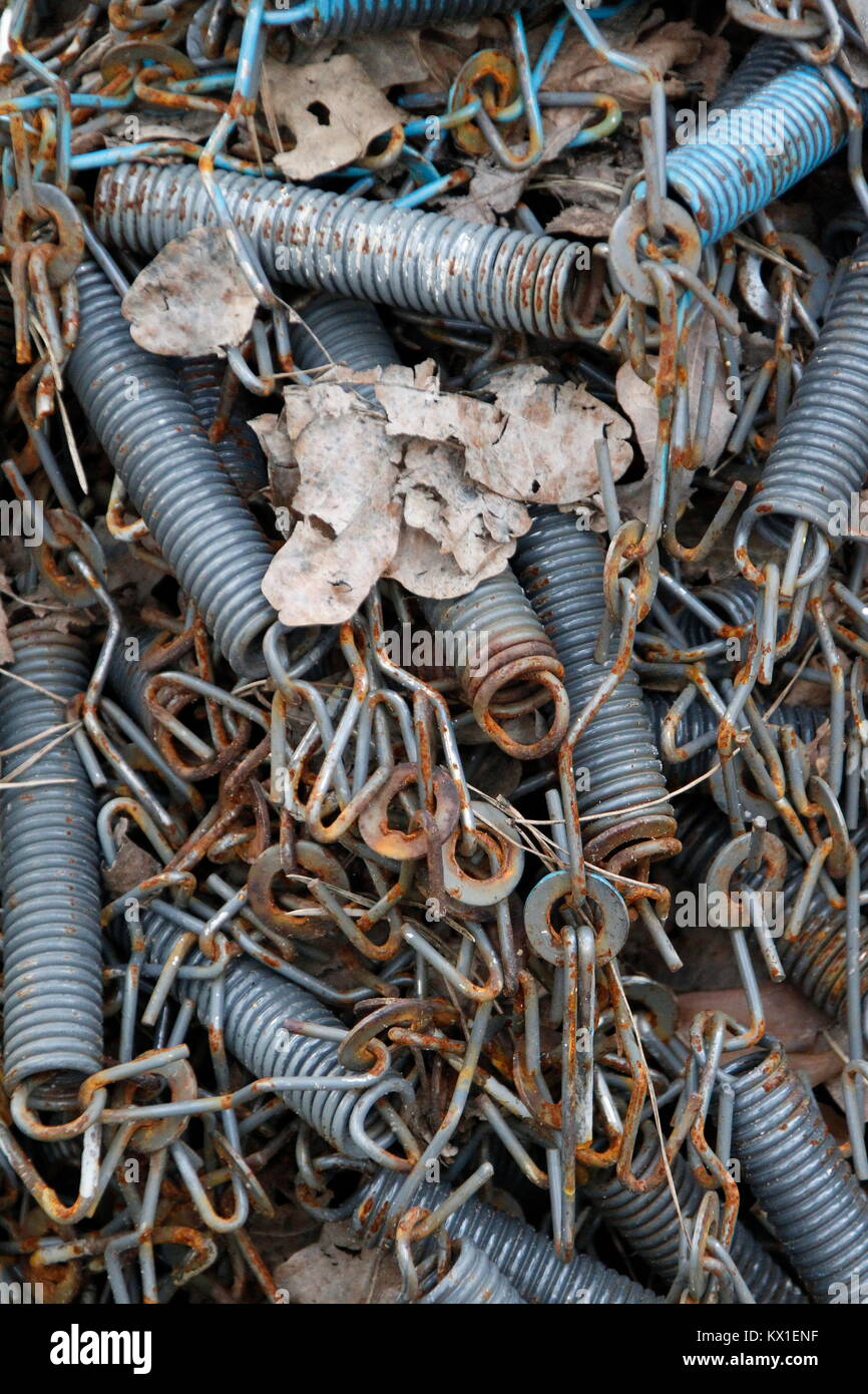 Spring Scrap Steel frame bed hi-res stock photography and images - Alamy