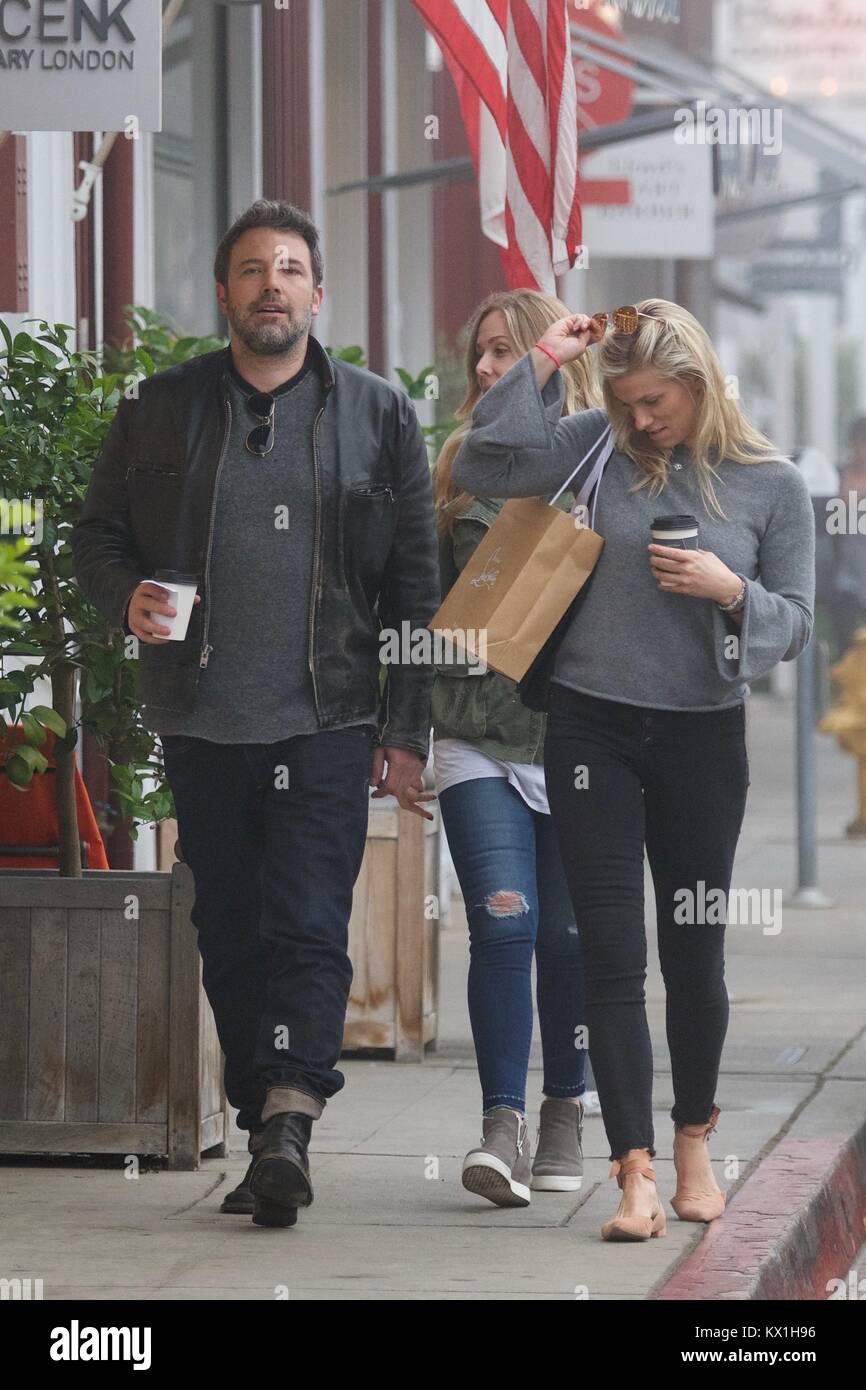 Ben Affleck going with his girlfriend shopping. On January 05, 2018