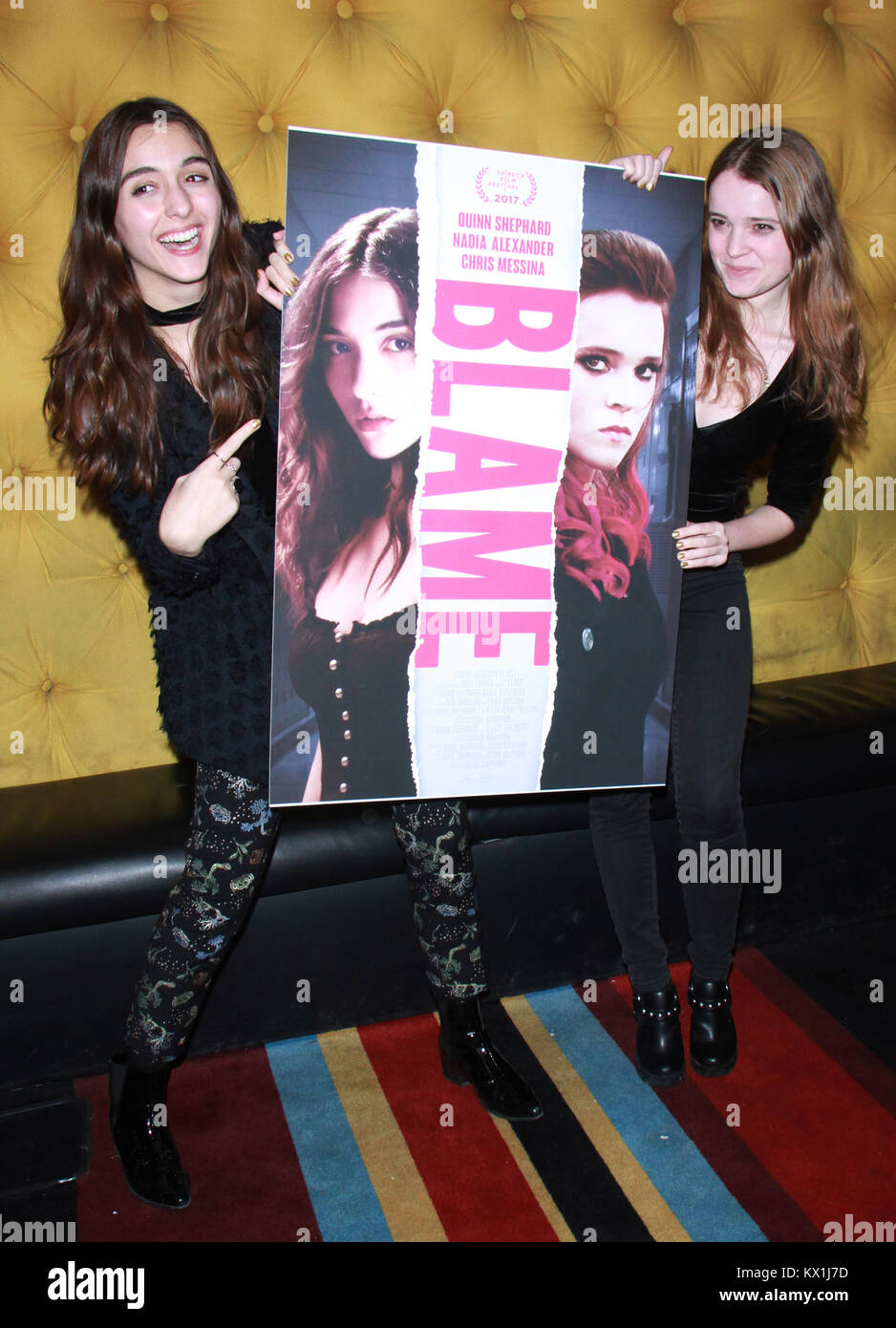 New York Ny Usa 5th Jan 18 Quinn Shephard Nadia Alexander At Stock Photo Alamy