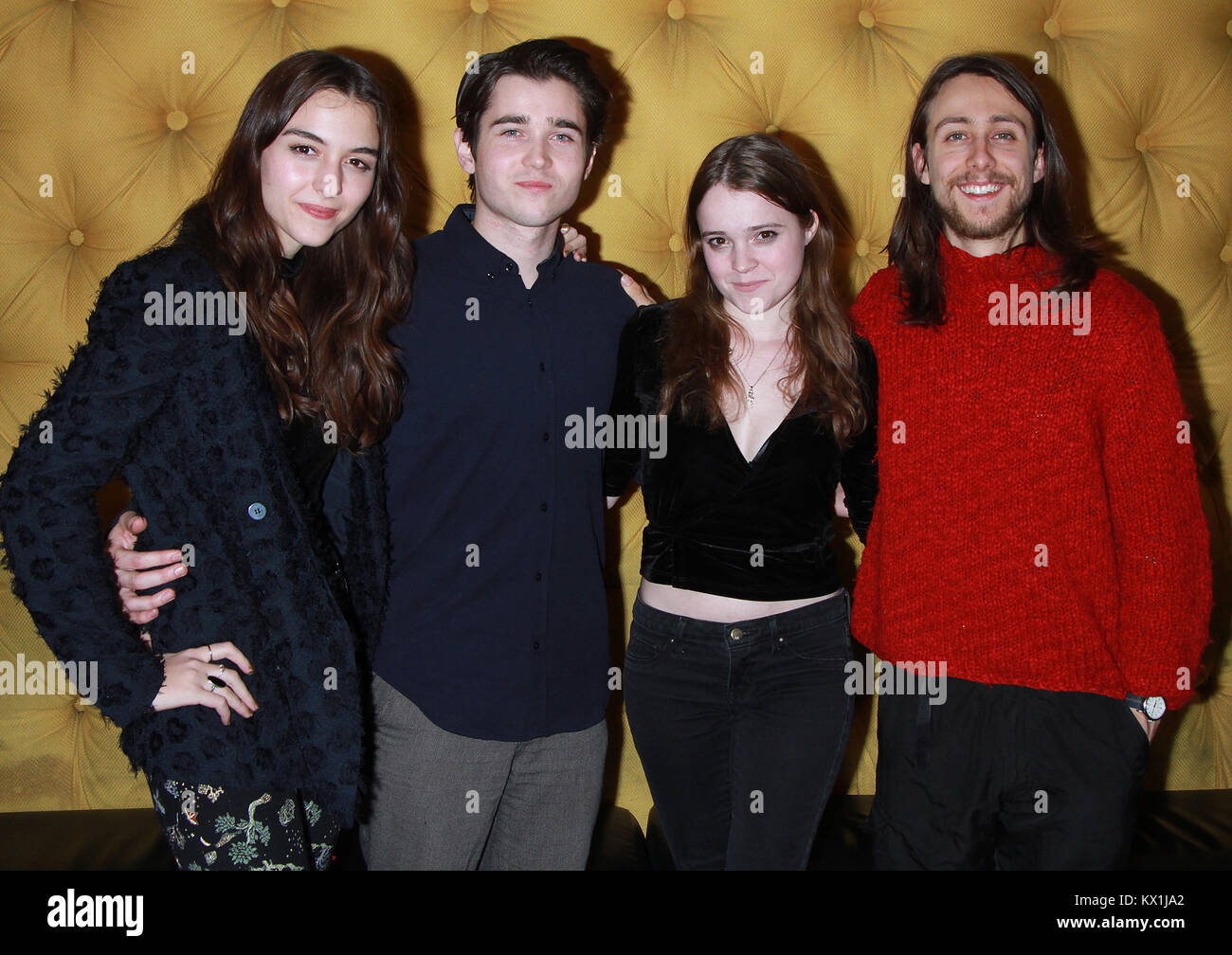 New York, NY, USA. 5th Jan, 2018. Quinn Shephard, Luke Slattery, Nadia