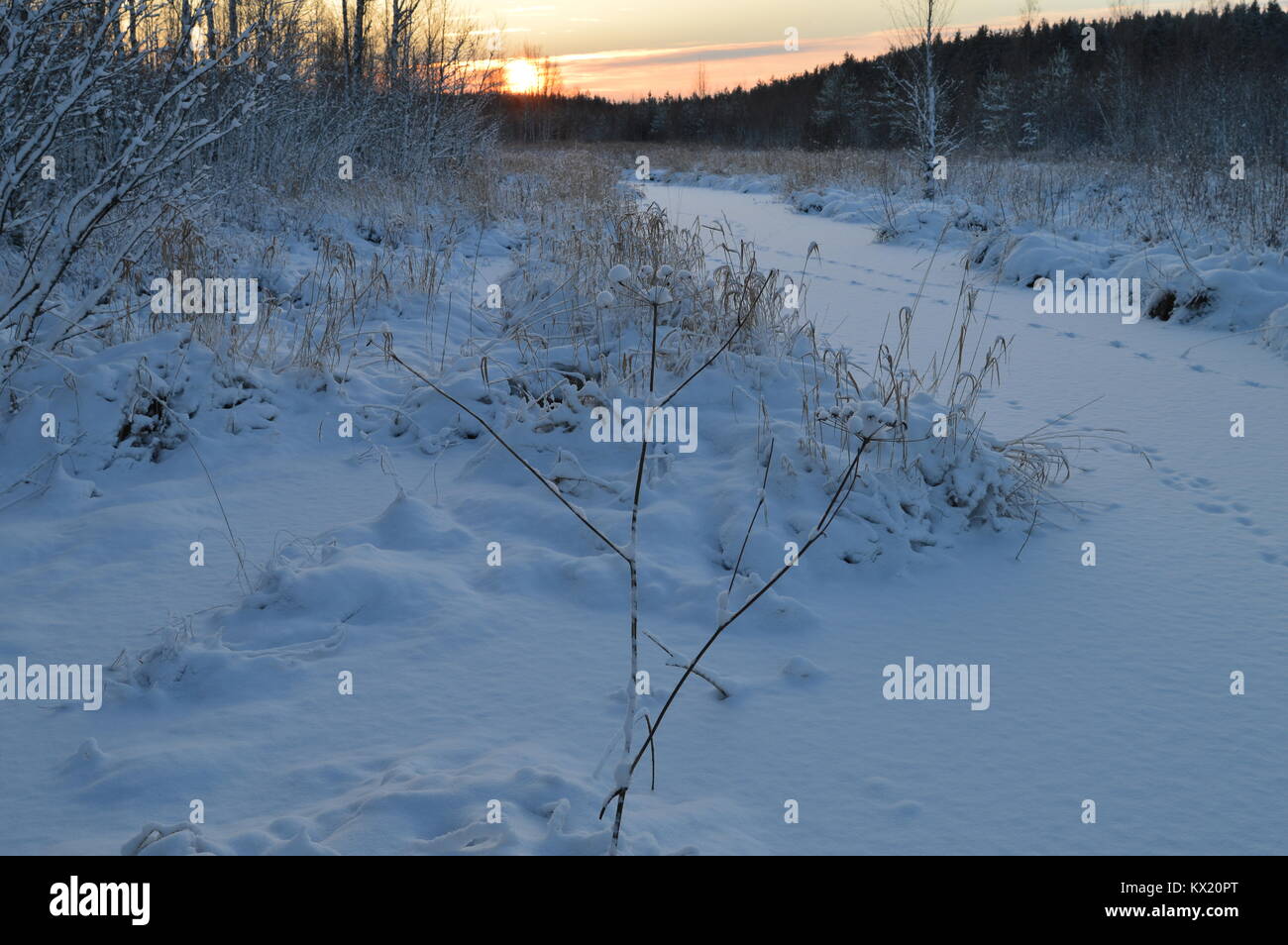 Picture of frozen river hi-res stock photography and images - Alamy