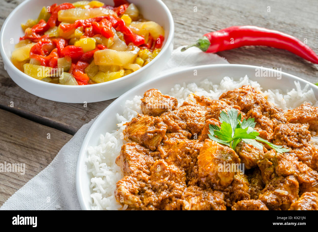 Indian butter chicken Stock Photo - Alamy