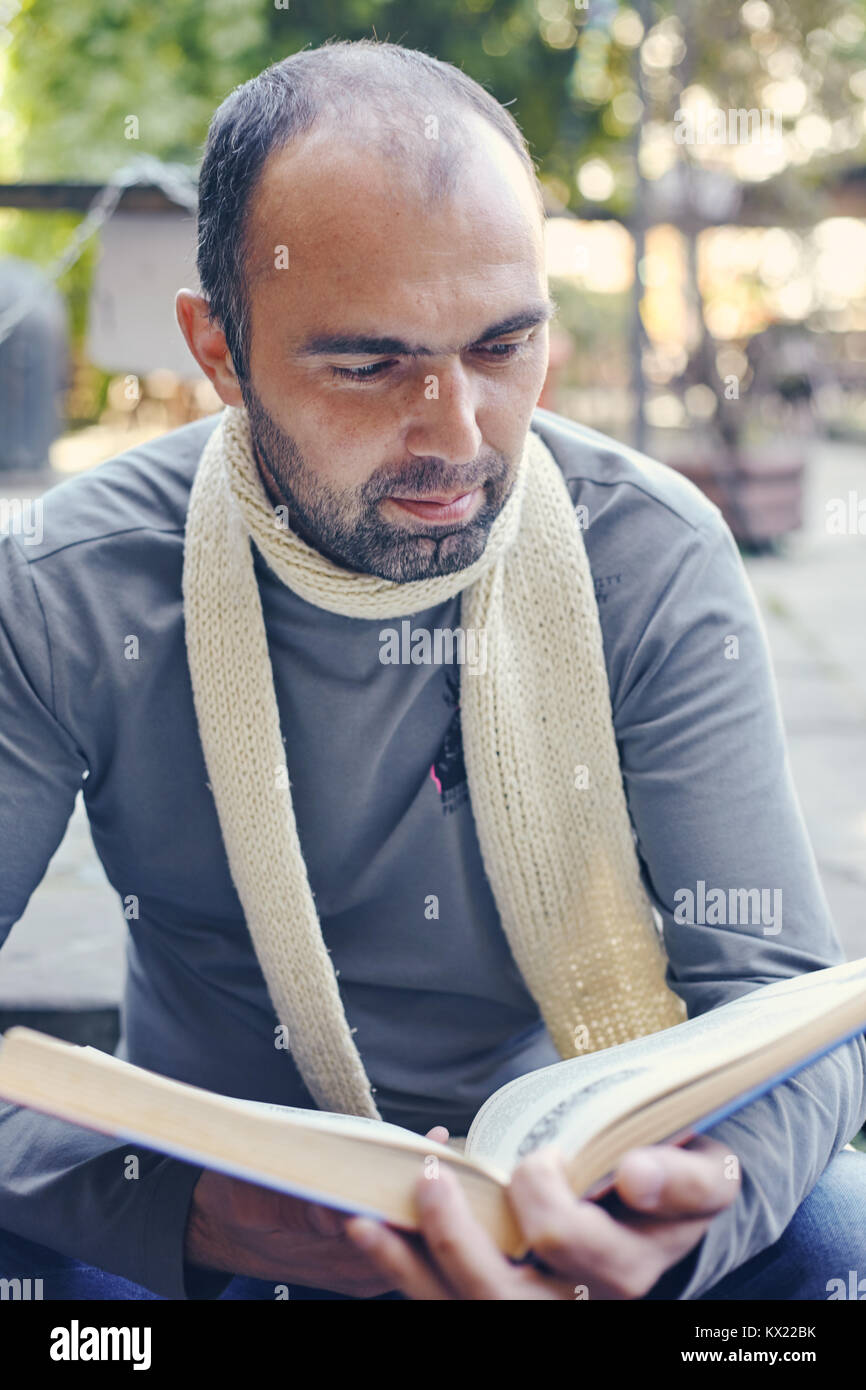Businessman Working Reading Book Concept Stock Photo