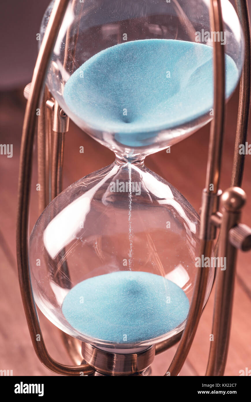 Hourglass with sand. Stock Photo