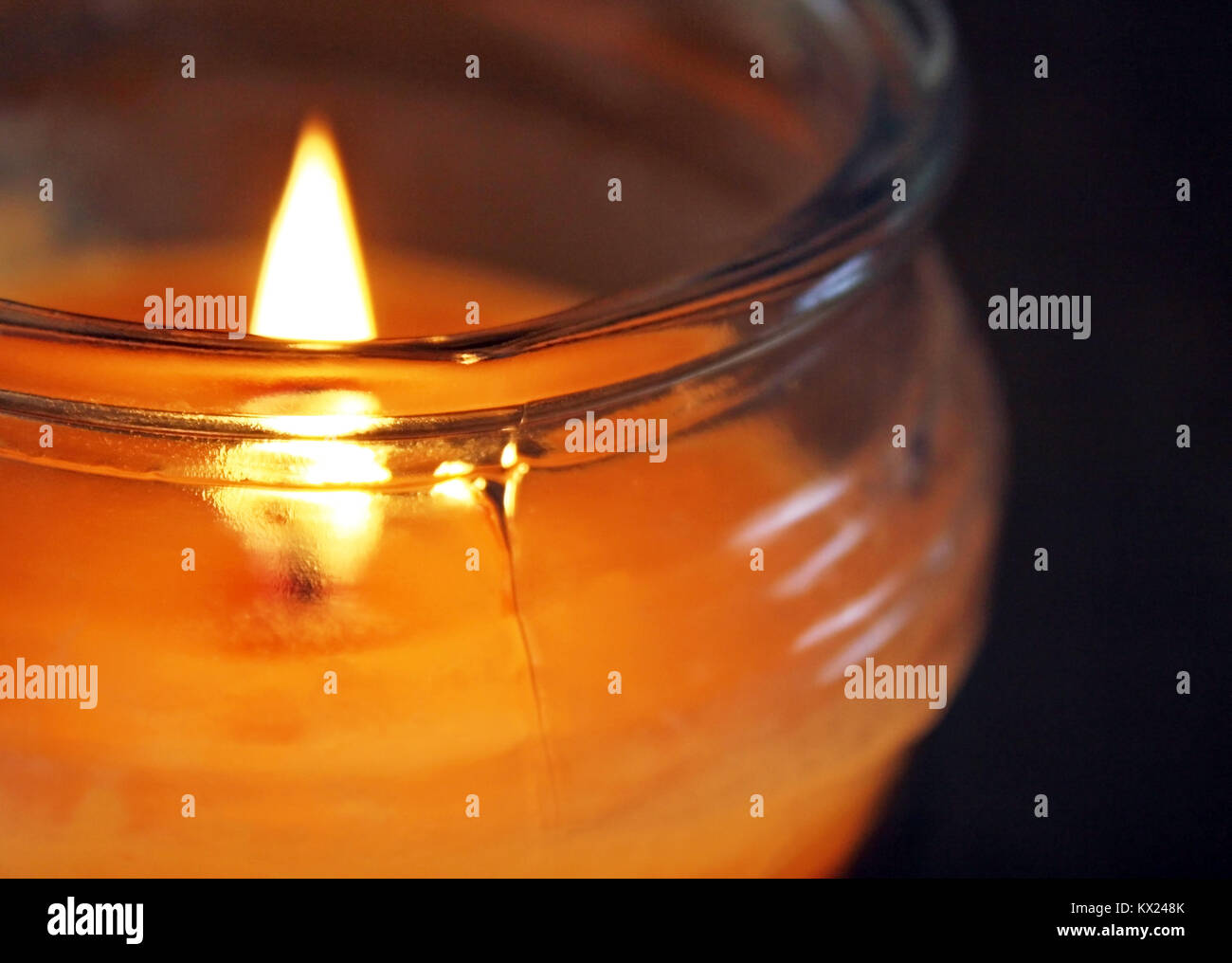 Candle jar burning hires stock photography and images Alamy