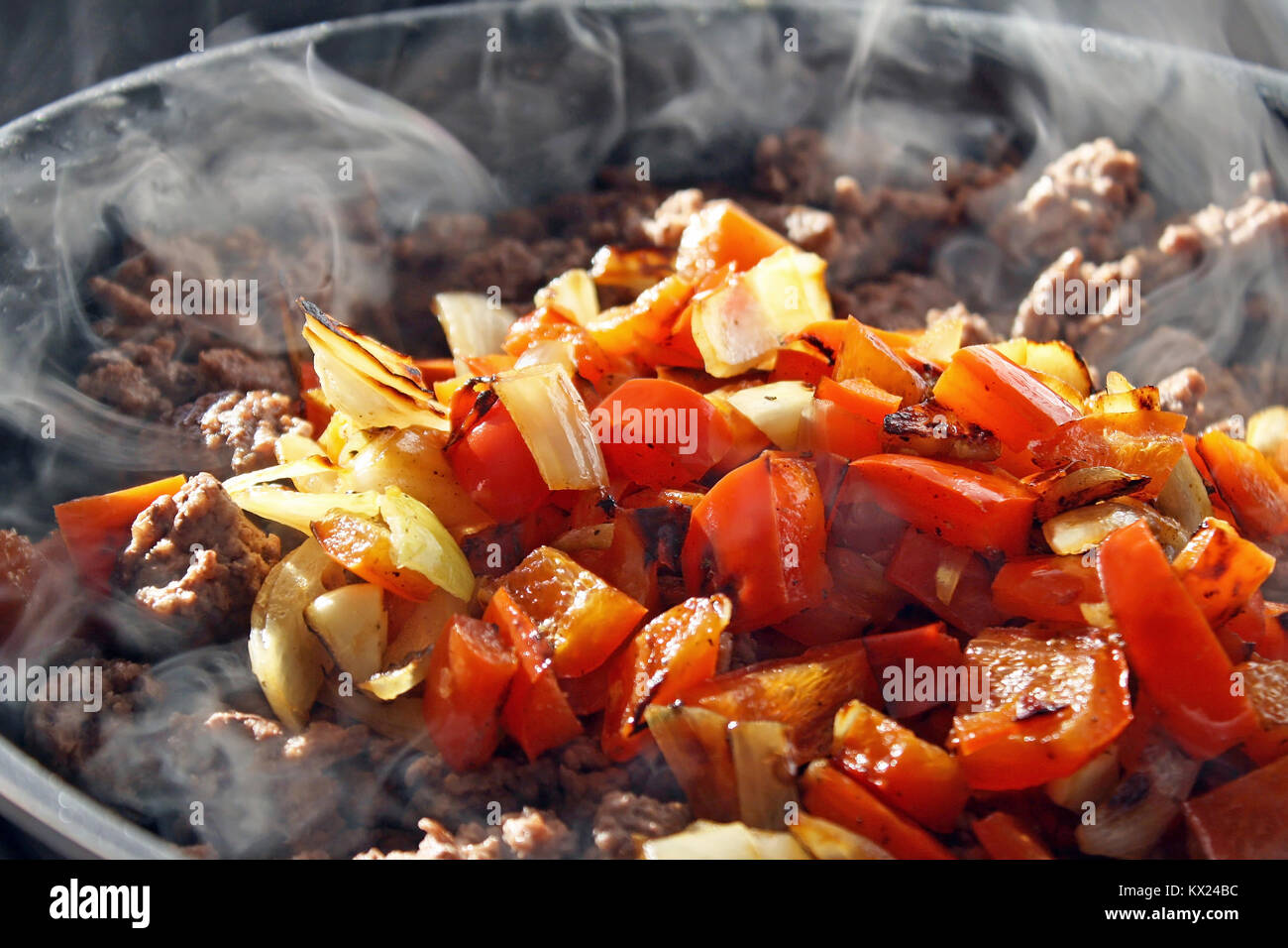 Cooking onion frying pan hires stock photography and images Alamy