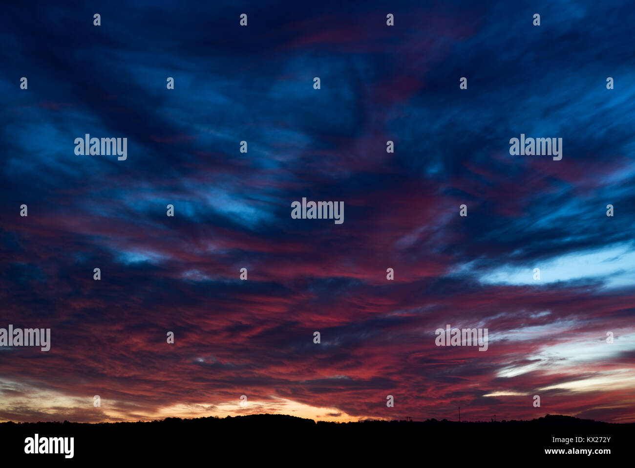 Dramatic sunset sky Stock Photo - Alamy