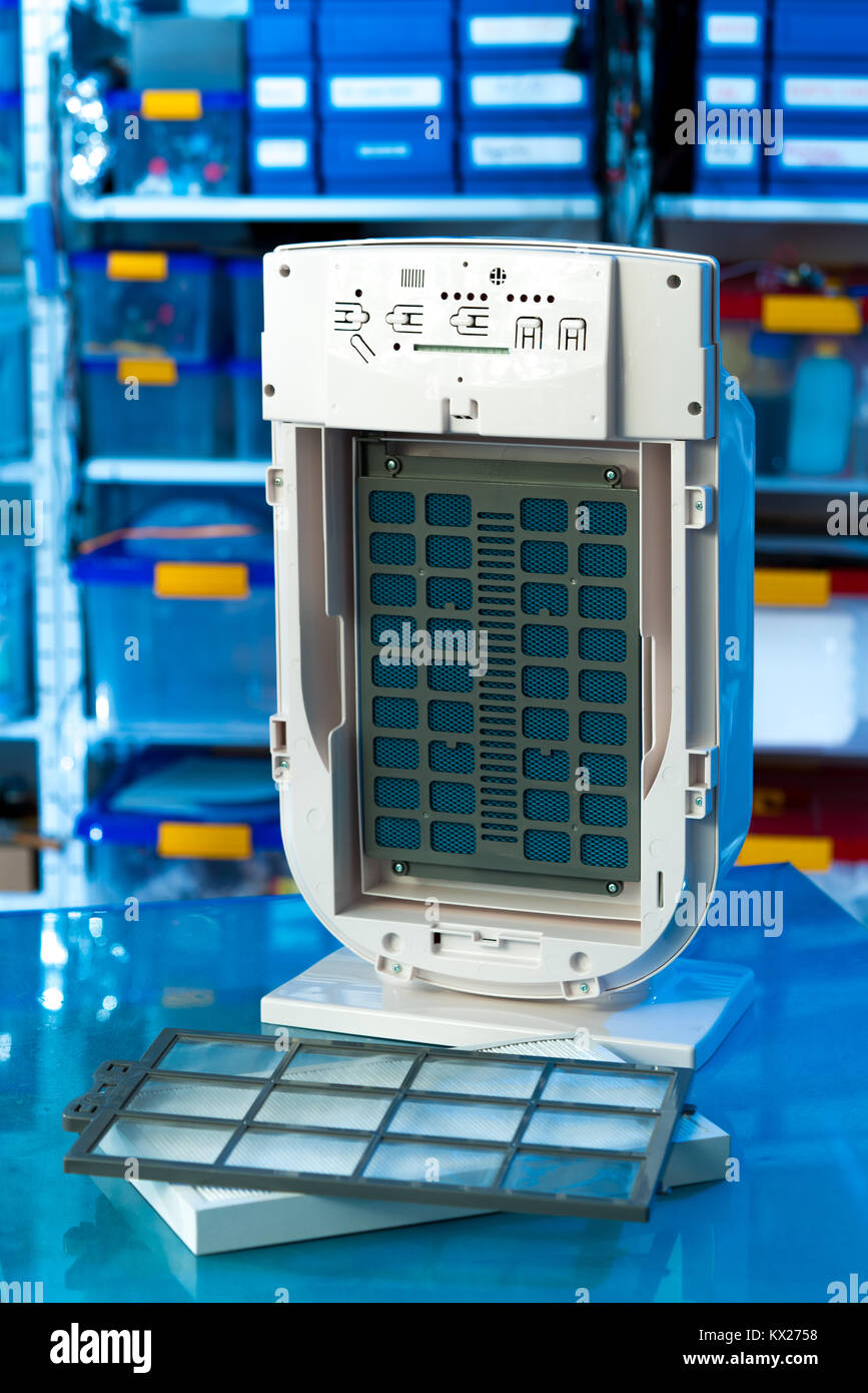 hepa air filter system Stock Photo