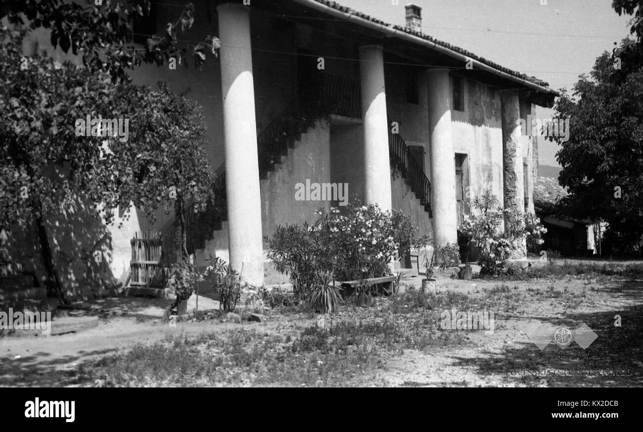 Dorišče v Biljani 1953 Stock Photo