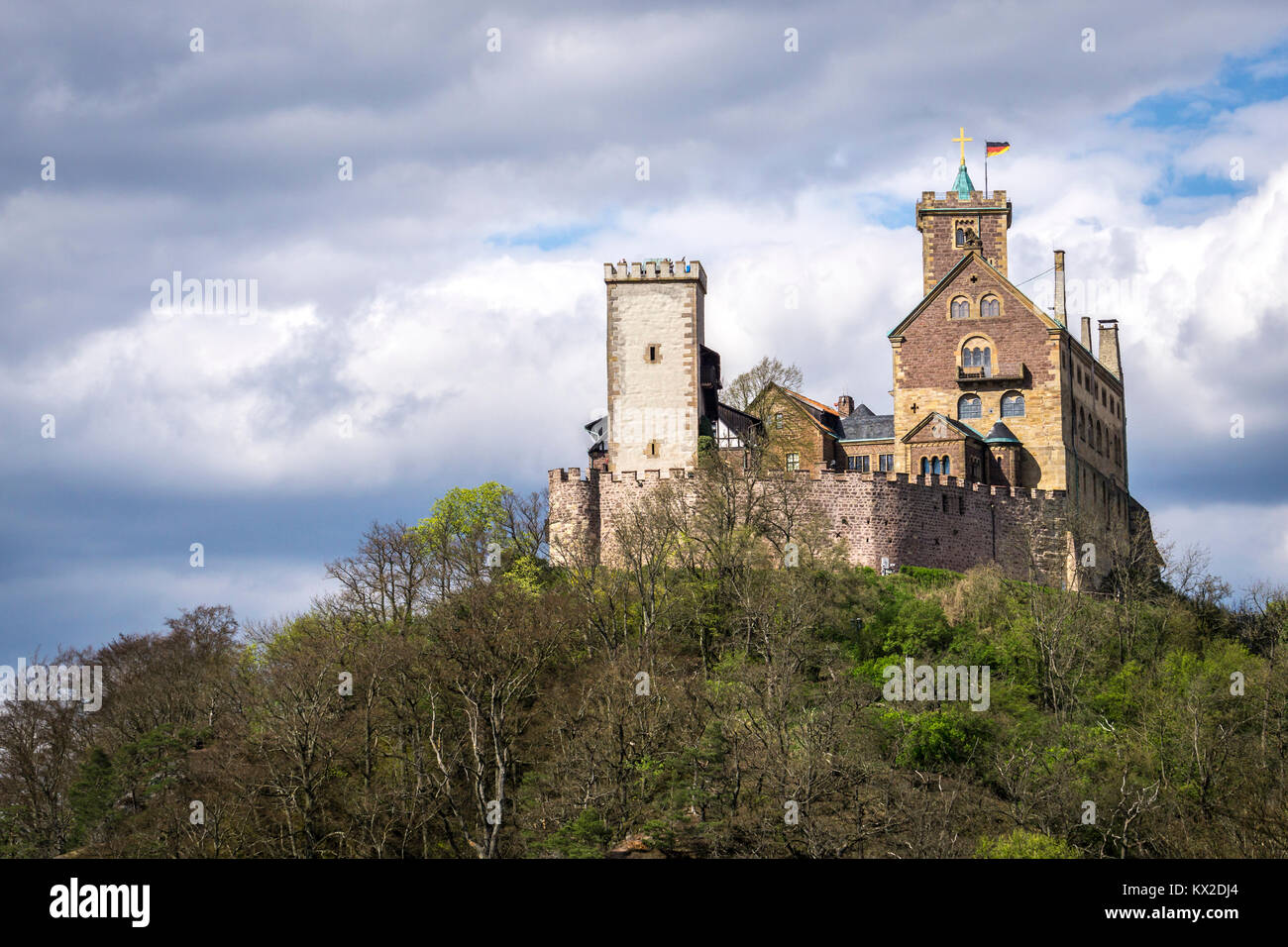 Wartburg Castle near Eisenach in Germany Stock Photo