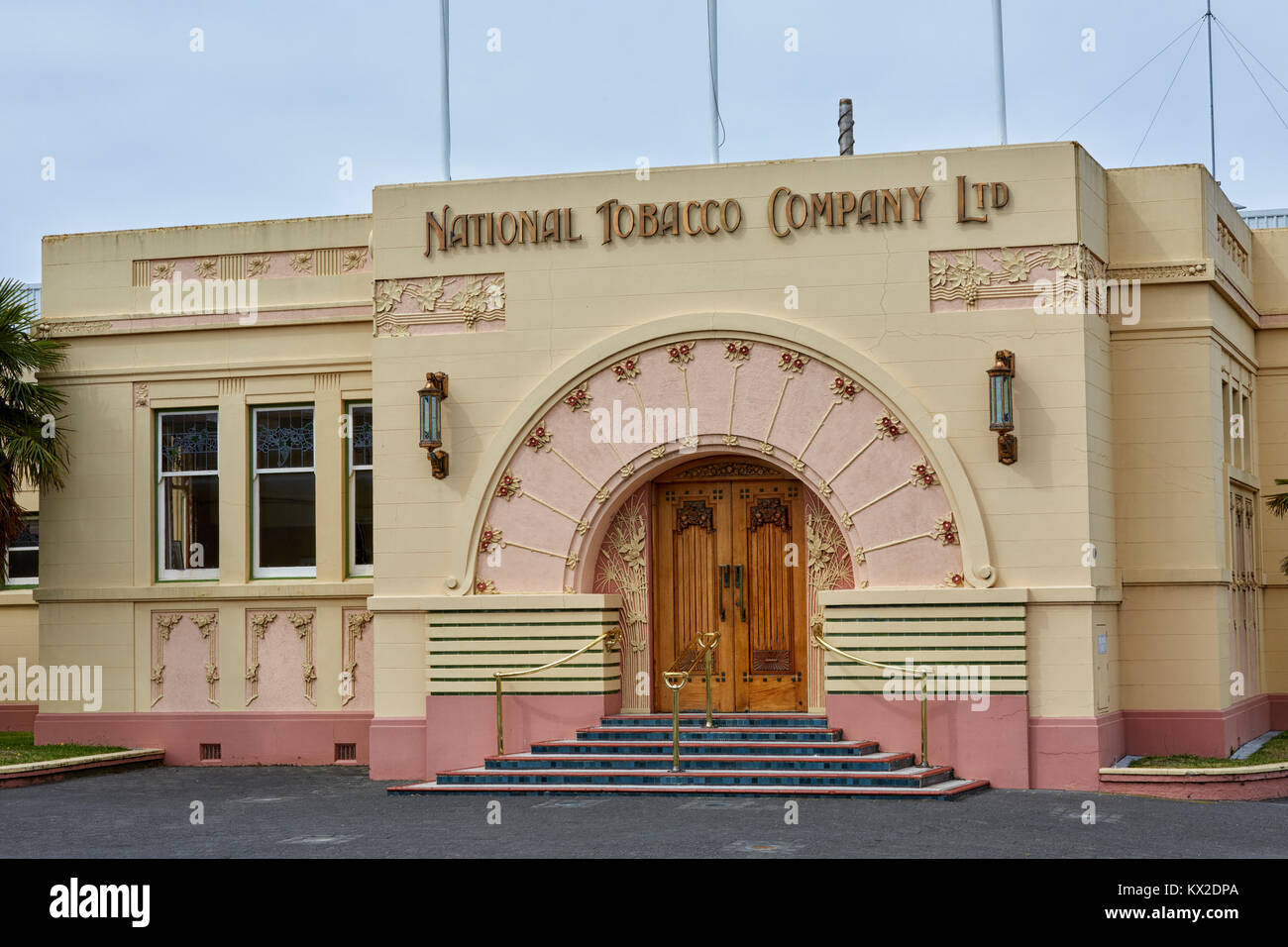 national tobacco company stock National Tobacco Company Ltd on Ossian Street, Ahuriri, Napier, New Zealand  Stock Photo