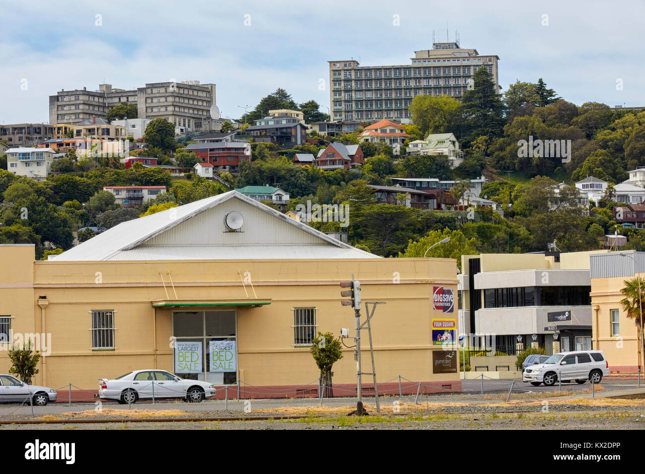Ahuriri Hospital Hill, Napier, New Zealand Stock Photo