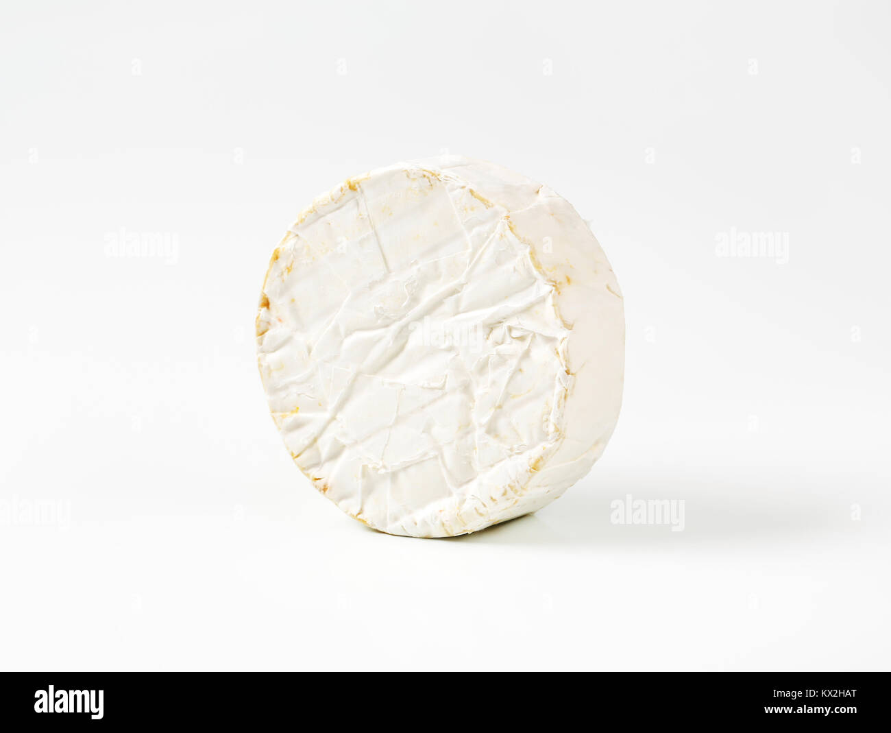 Soft Rind Ripened Cheese wheel of soft-ripened cheese with white rind Stock Photo - Alamy