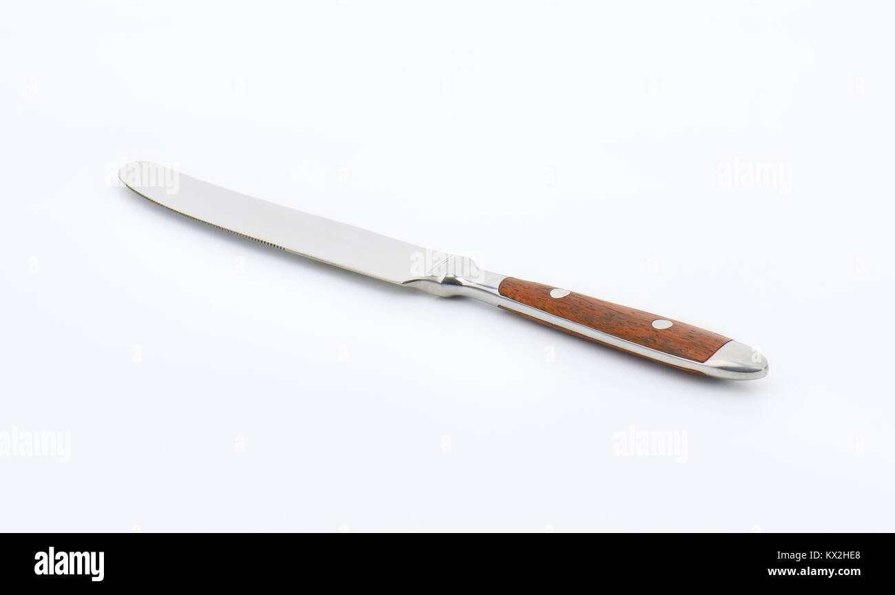 table knife with wooden handle Stock Photo Alamy