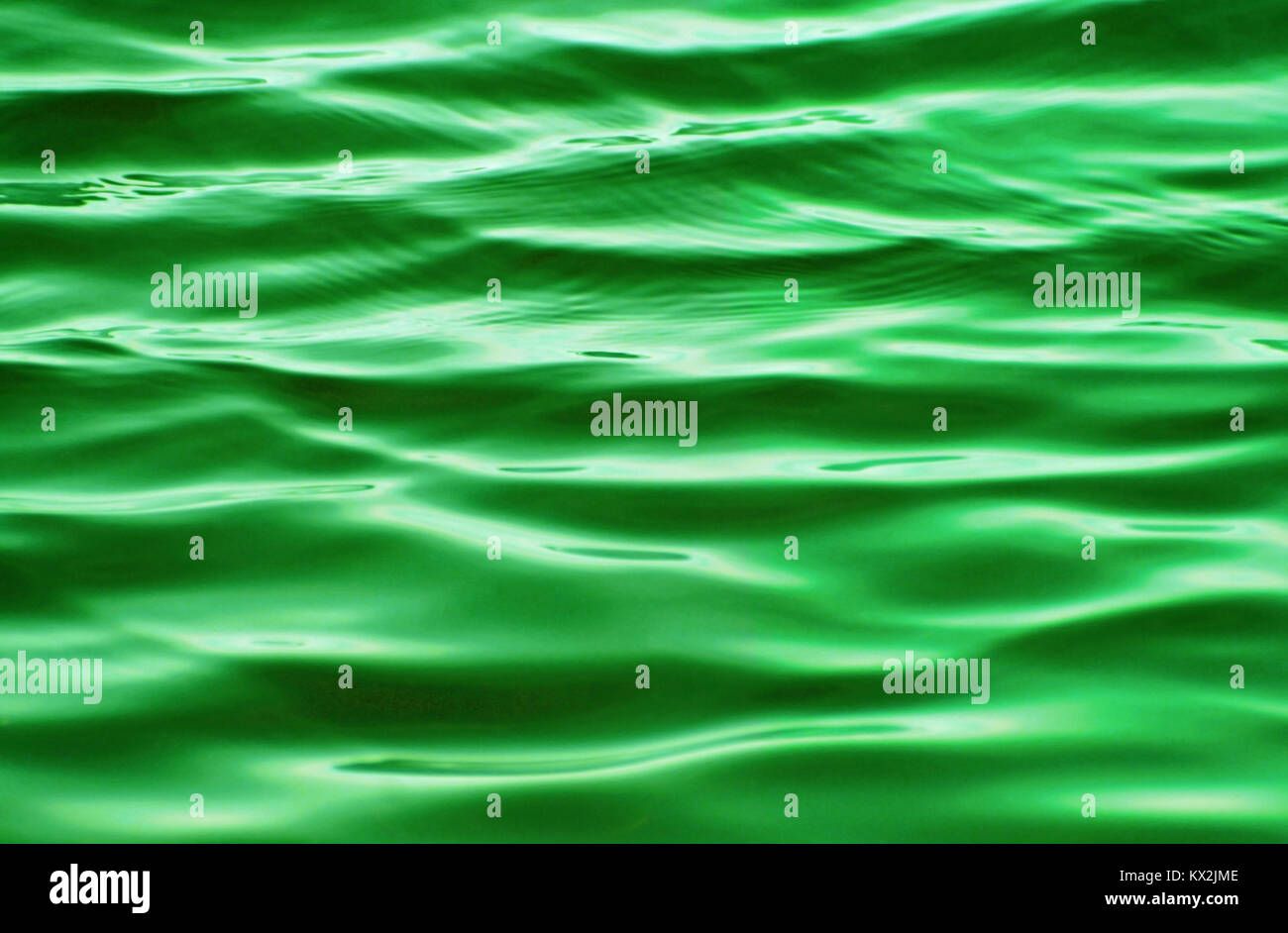 Beautiful Jade green rippling waters Stock Photo
