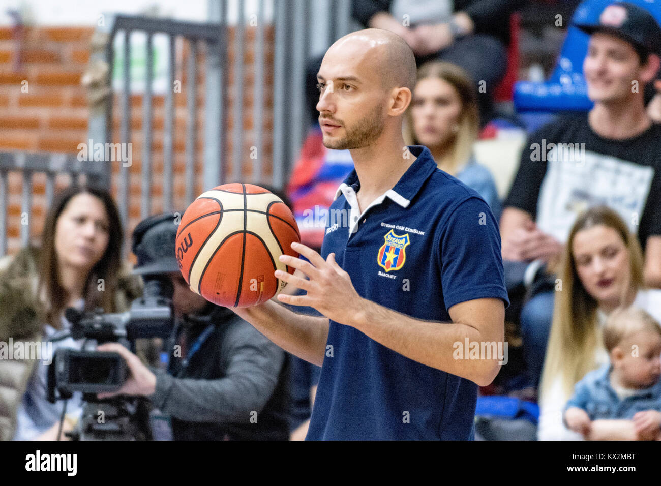 December 23 2017 Radu Rugiubei The Second Assistant Coach Of Steaua Stock Photo Alamy