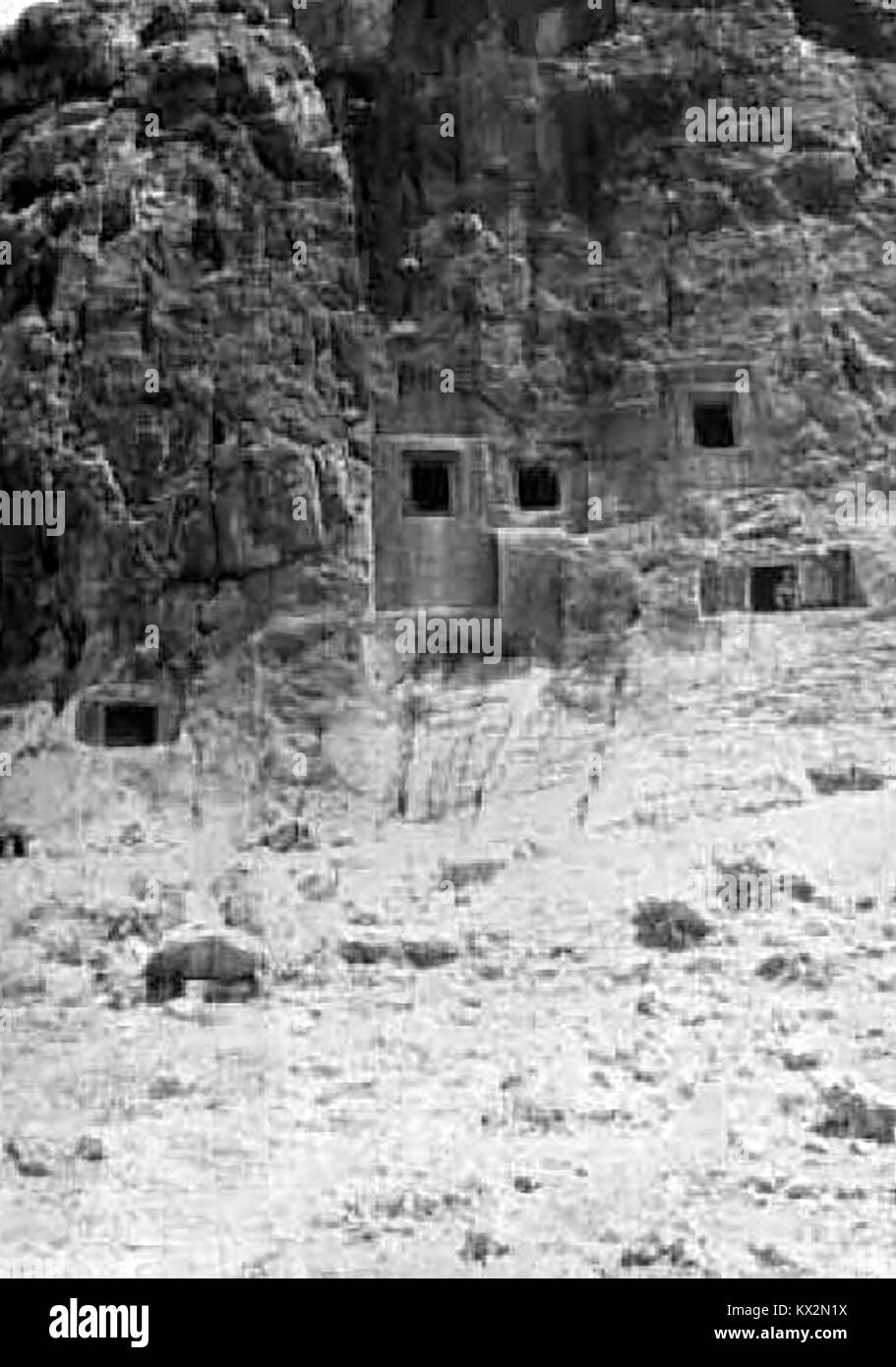 Historic Persia (Iran) in 1935  - Archaeology -Achaemensian tombs of Akhur I Rustam Stock Photo