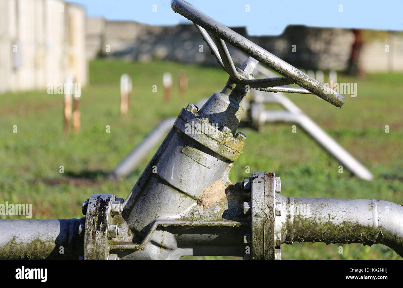 series of shutoff valves to control the opening and closing of the