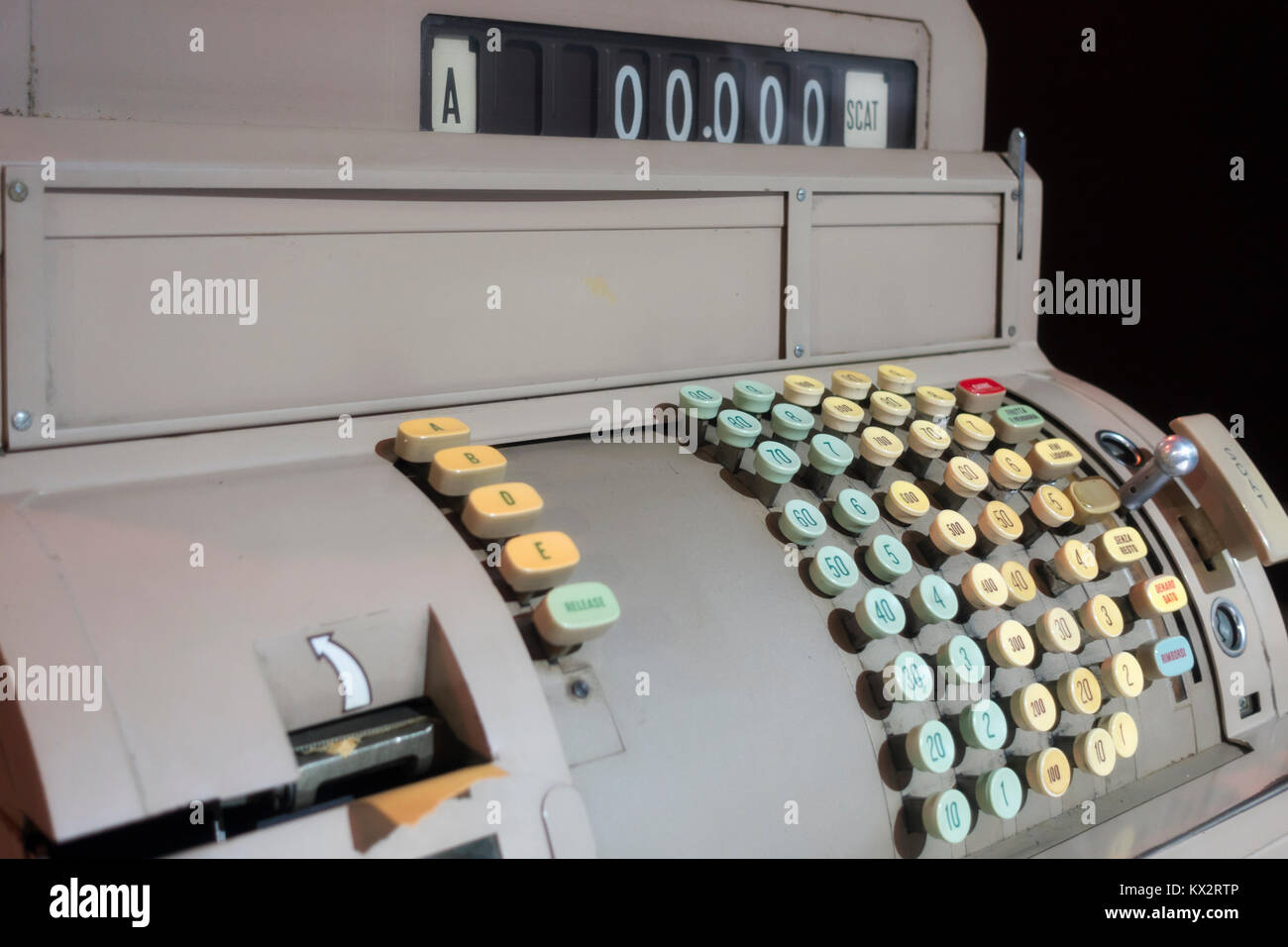 1960s cash register Stock Photo Alamy