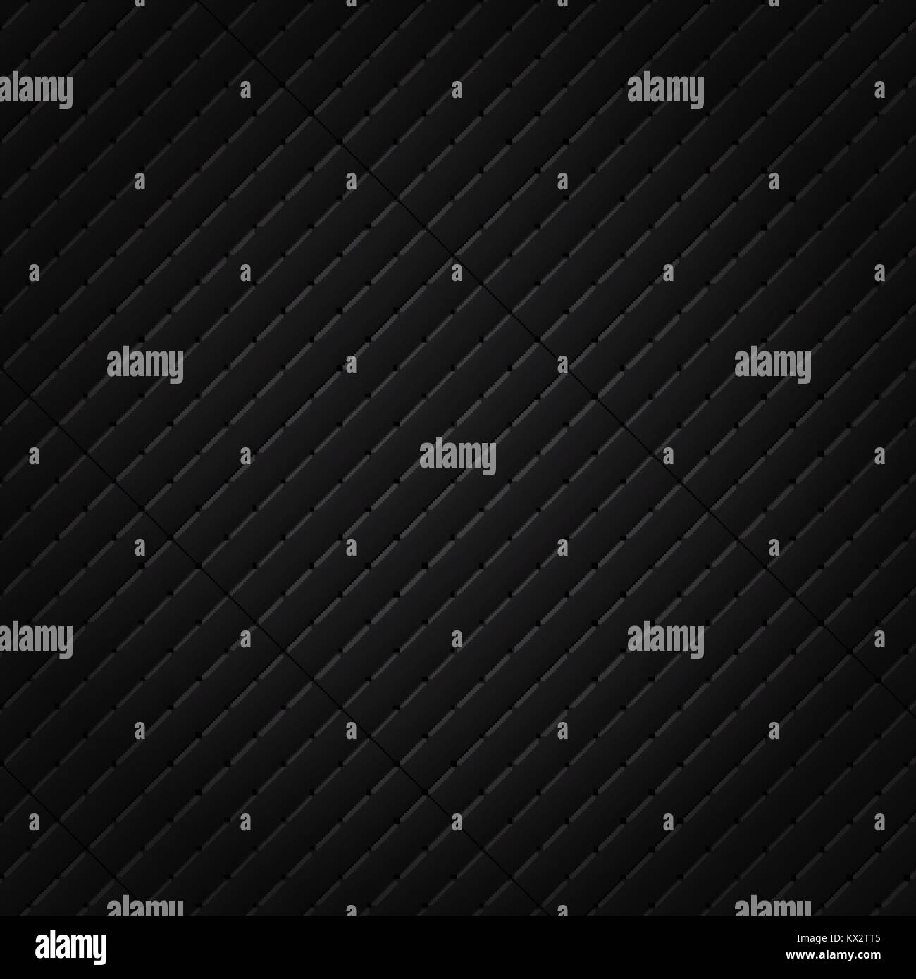 Black square pattern. Luxury sofa background and texture. vector illustration Stock Vector