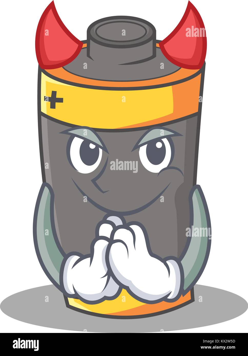 Devil battery mascot cartoon style Stock Vector Image & Art - Alamy