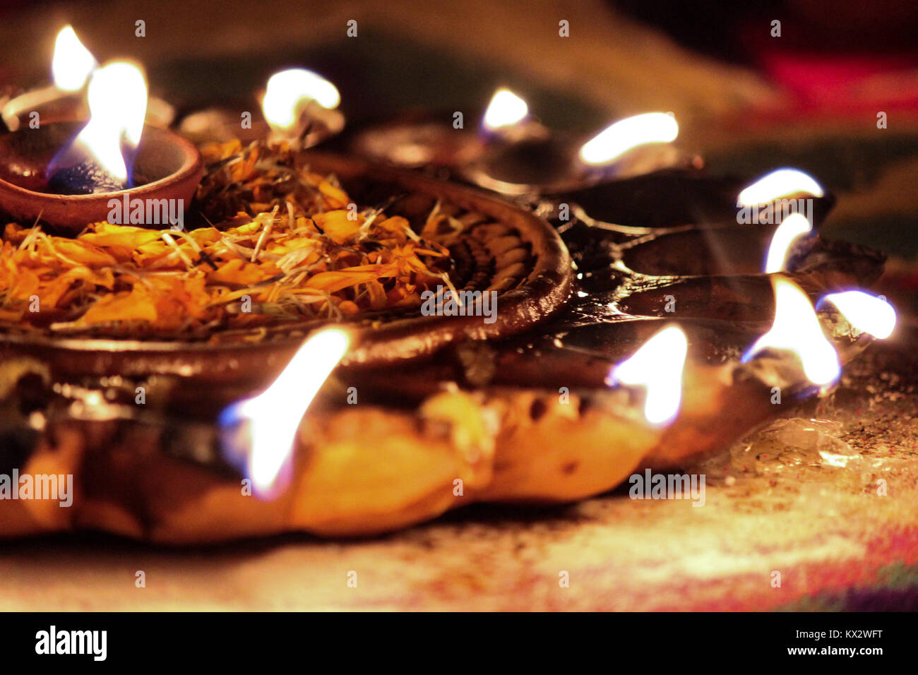 Traditional indian oil lamp hires stock photography and images Alamy