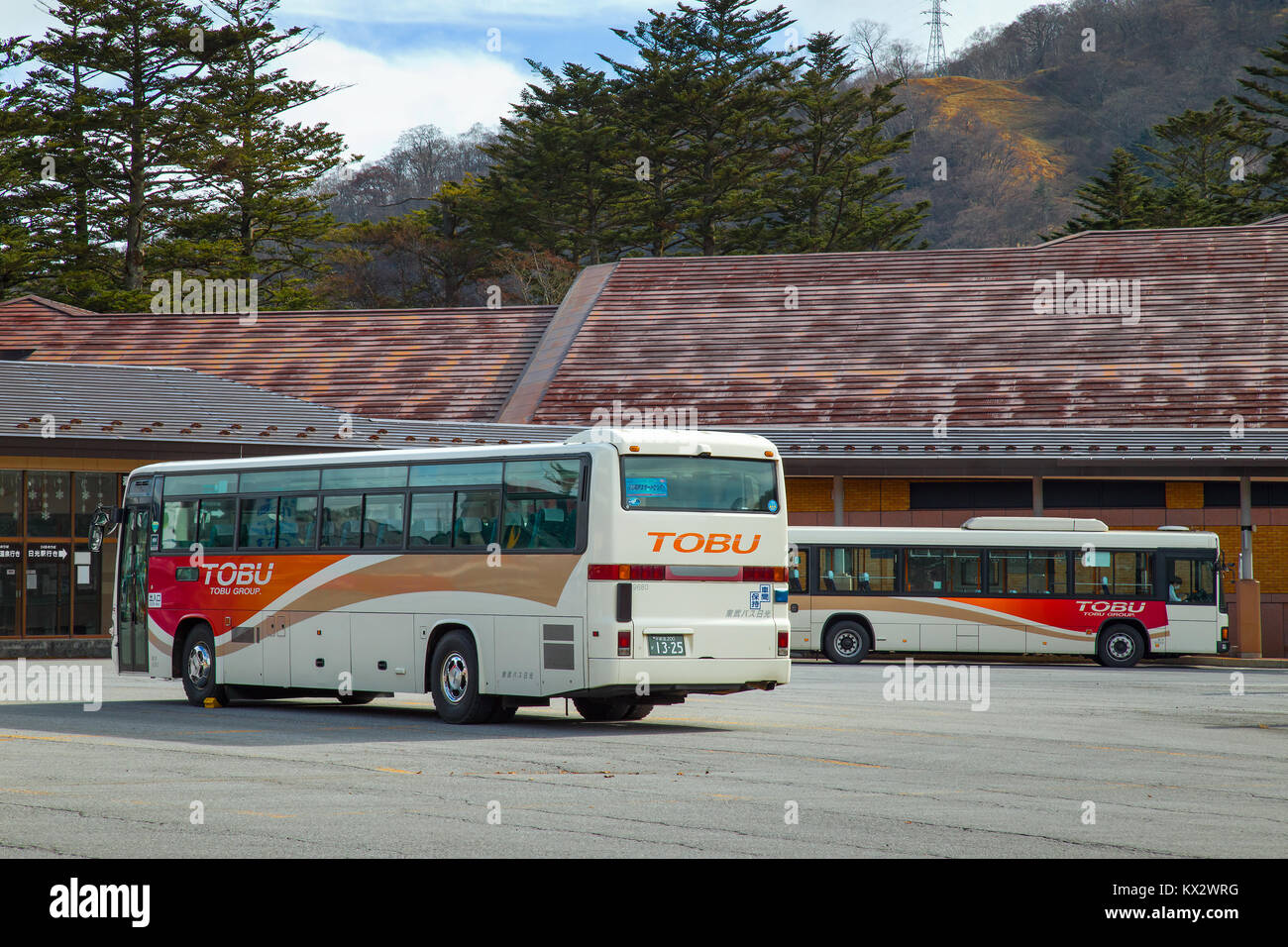 Nikko Japan November 16 2015 Tobu Bus Serves Betweens Tobu Nikko