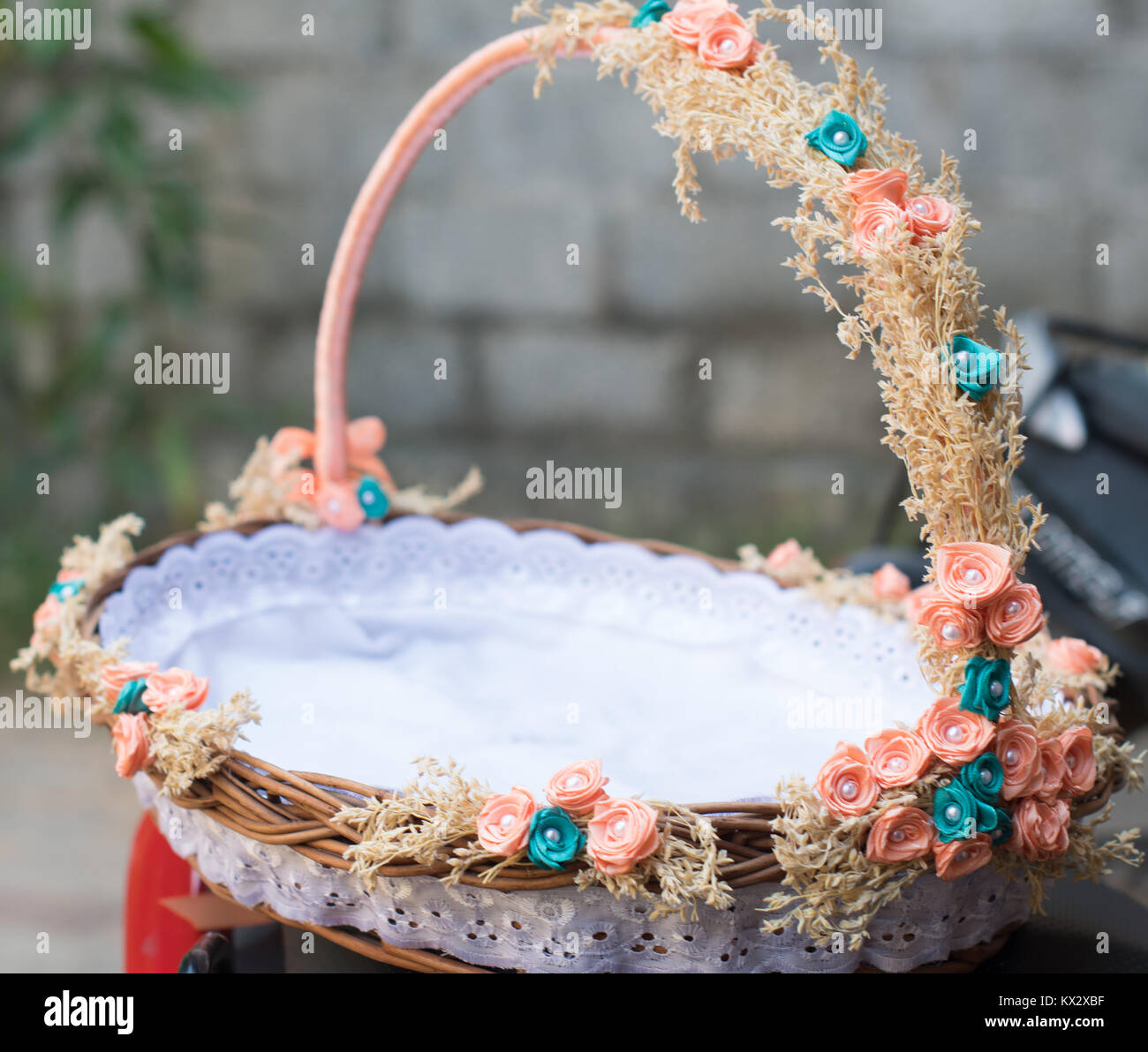 Baptism / Christening Basket Stock Photo Alamy