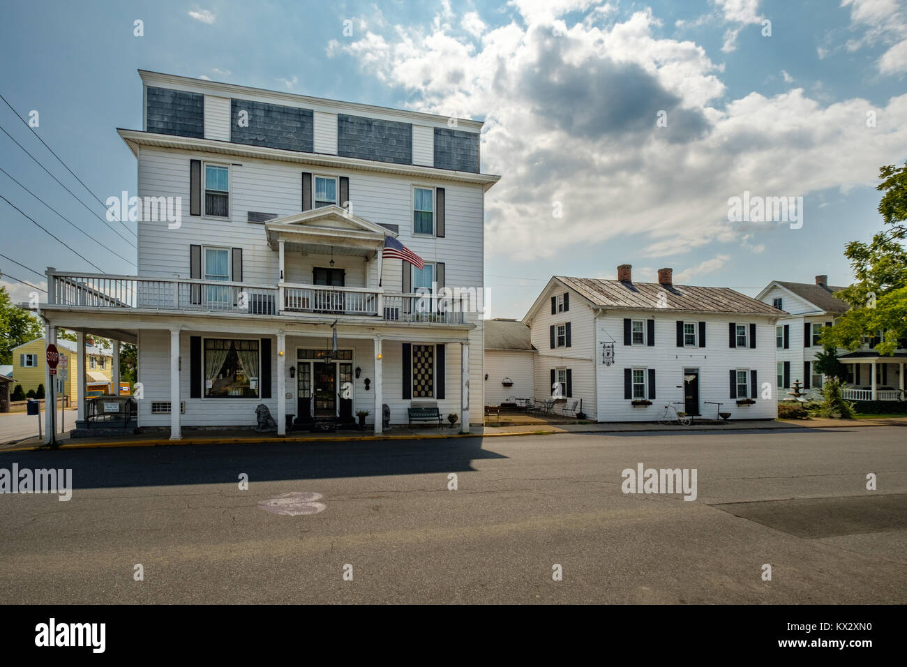 Strasburg Hotel, 213 South Holliday Street, Strasburg, Virginia Stock Photo