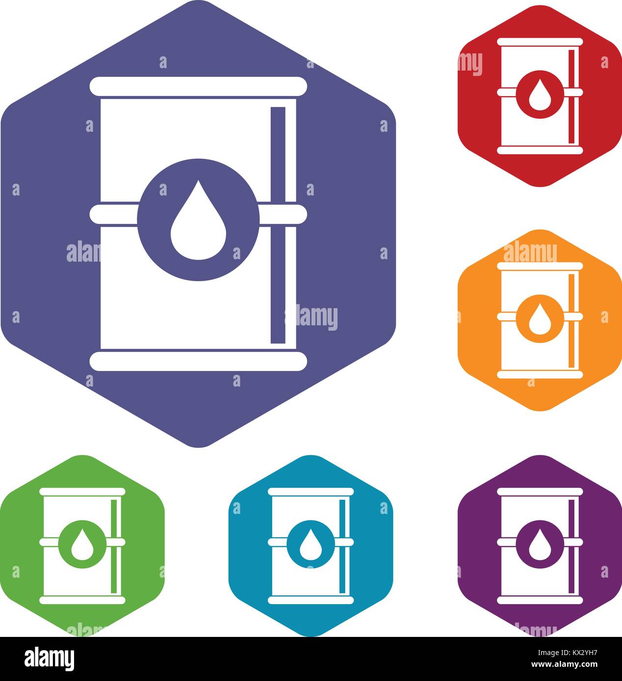 Barrel of oil icons set Stock Vector Image & Art Alamy