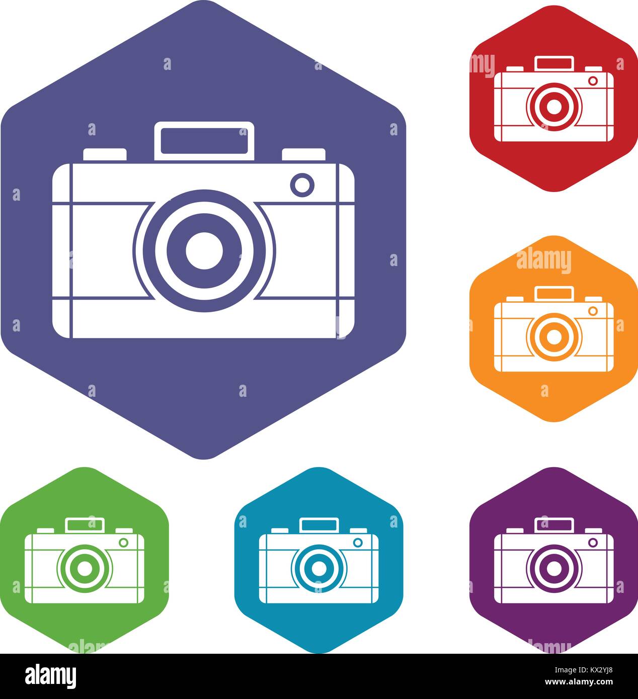 Photo camera icons set Stock Vector Image & Art - Alamy